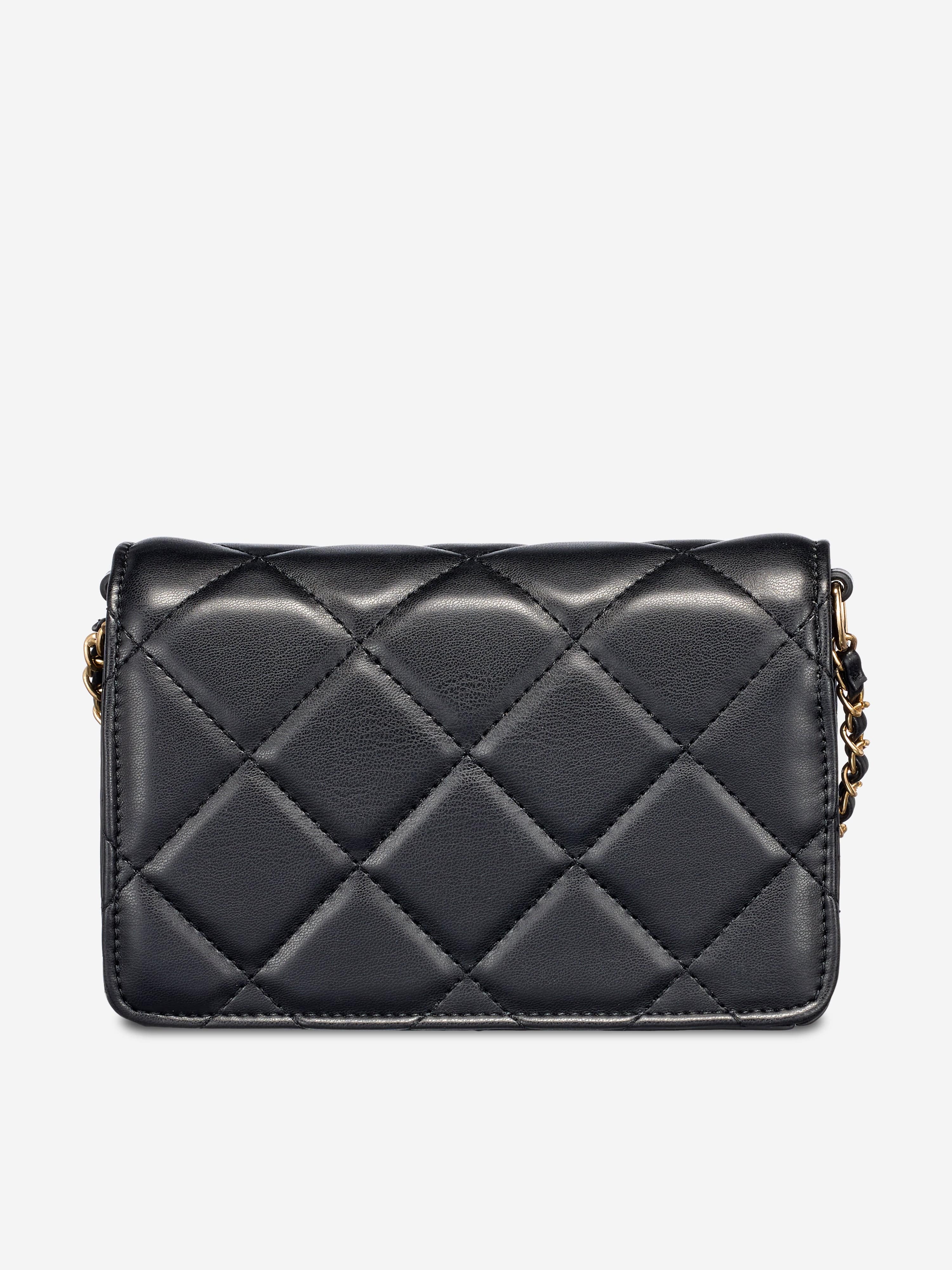 Girls Ocarina Flap Bag in Black (19cm)