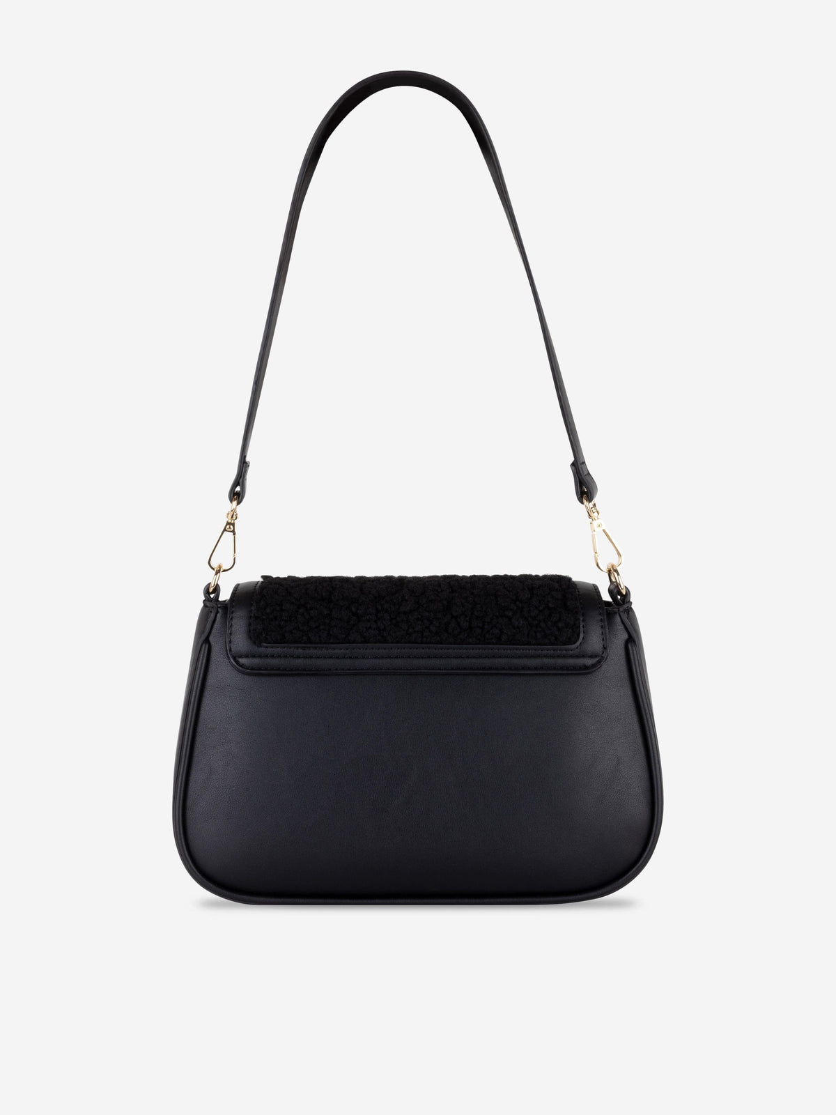 Sac à rabat Shari pour filles en noir (26 cm)