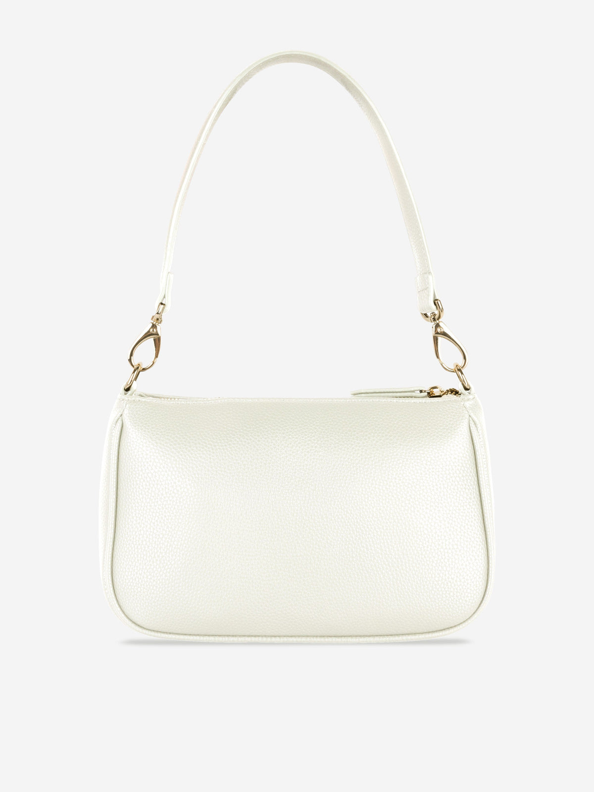 Sac bandoulière "Girls Never" couleur ivoire (25cm)