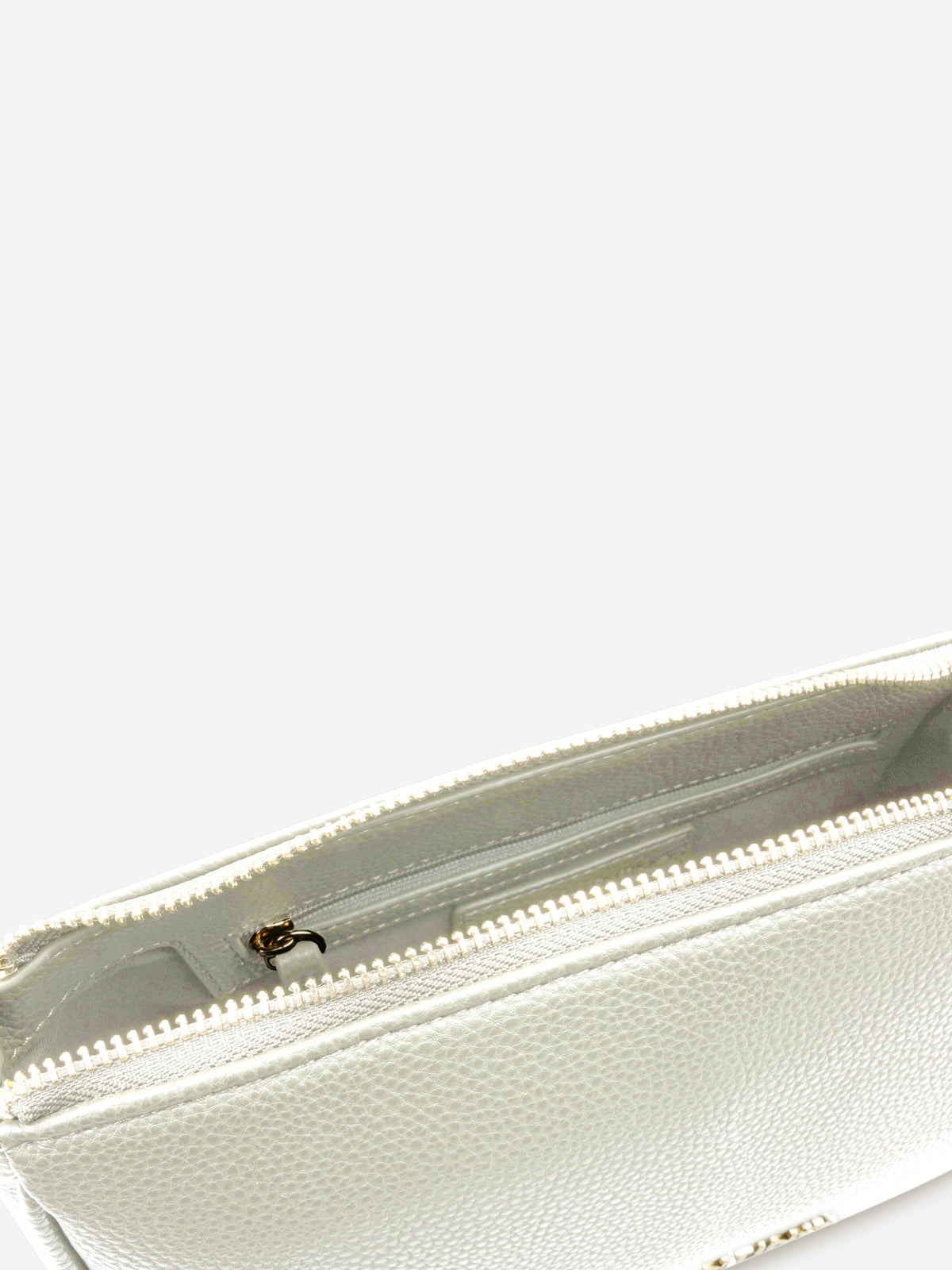 Sac bandoulière "Girls Never" couleur ivoire (25cm)