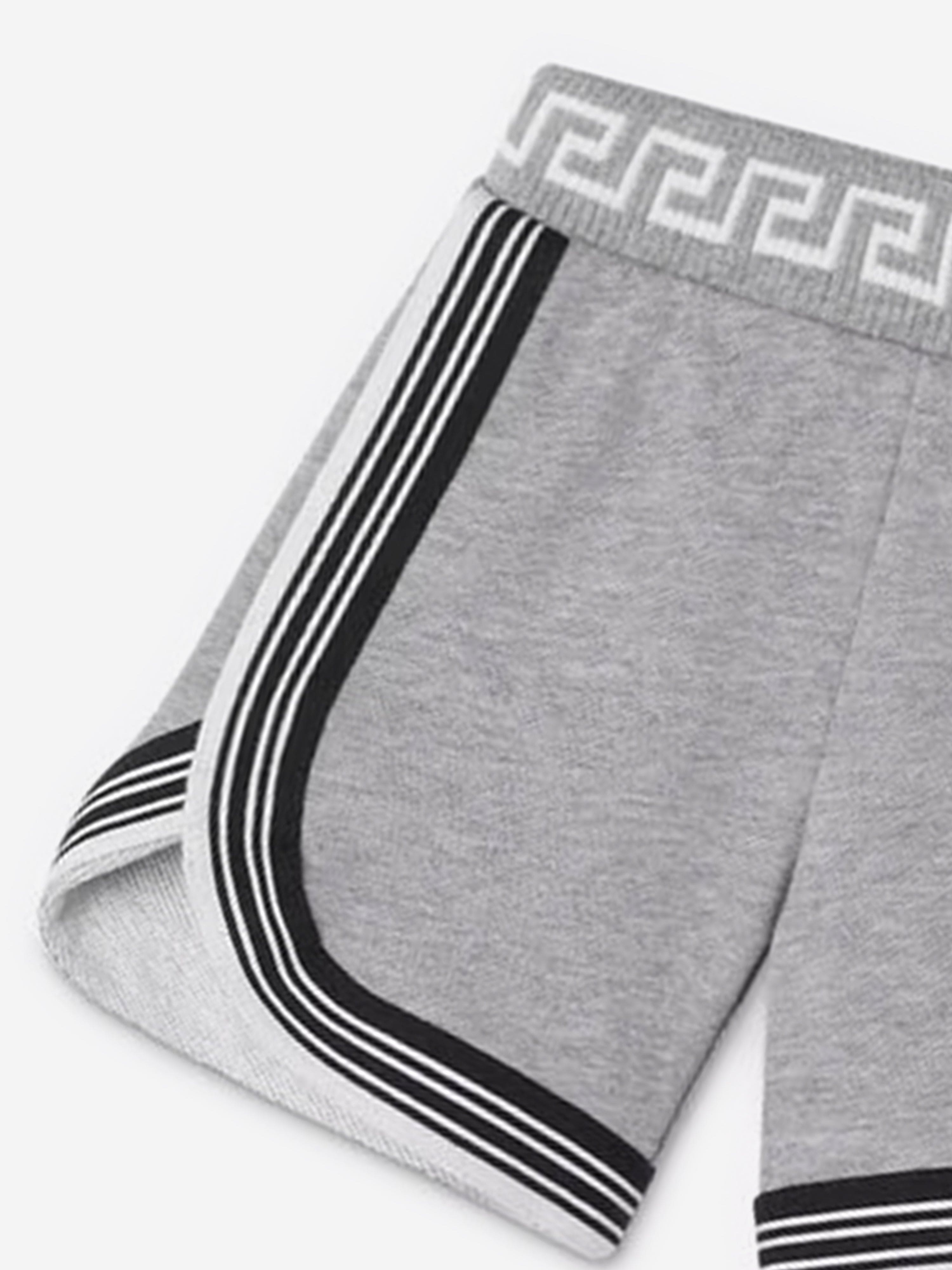 Versace Baby Boys Medusa Logo Shorts in Grey