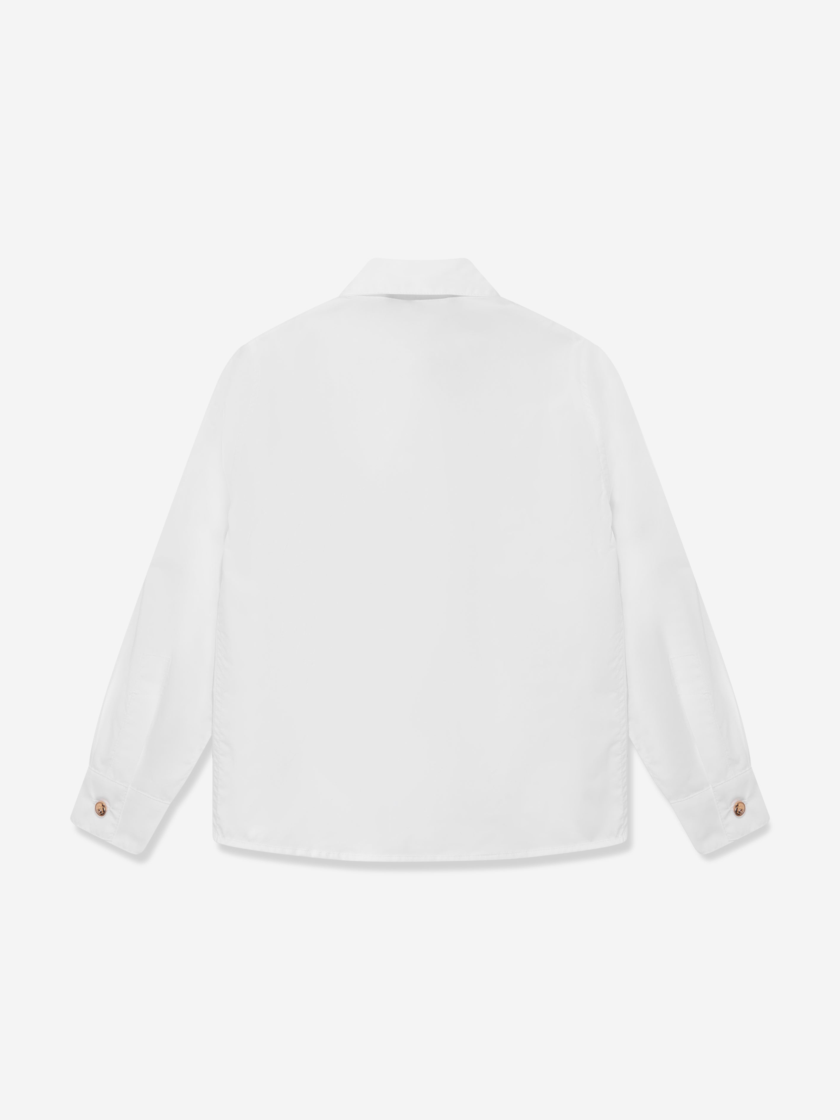 Versace Boys Medusa Logo Shirt in White