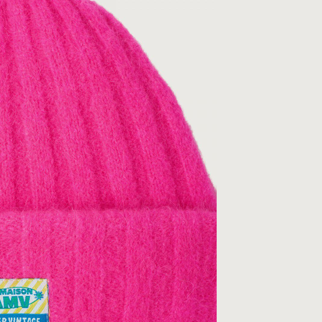 Boys & Girls Fluo Pink Wool Hat