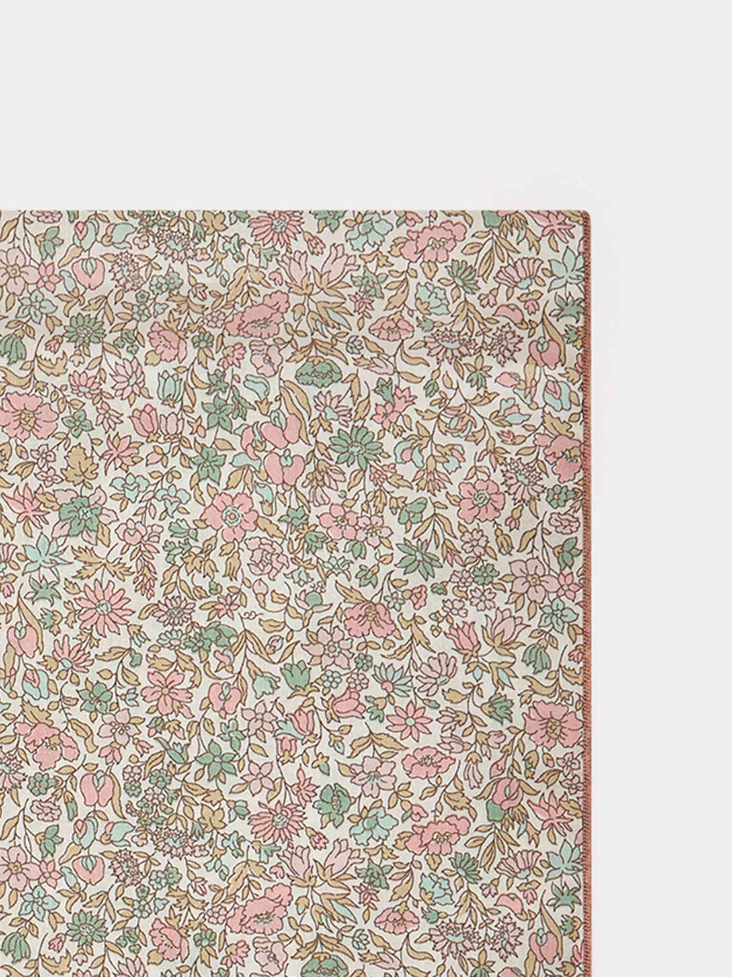 Girls Pink Floral Cotton Scarf