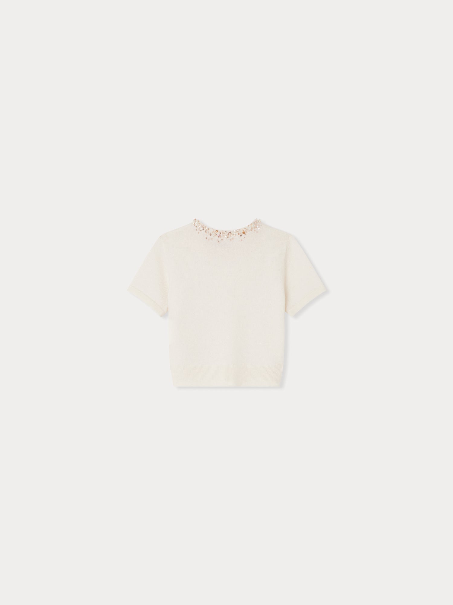 Girls White Cashmere Sweater