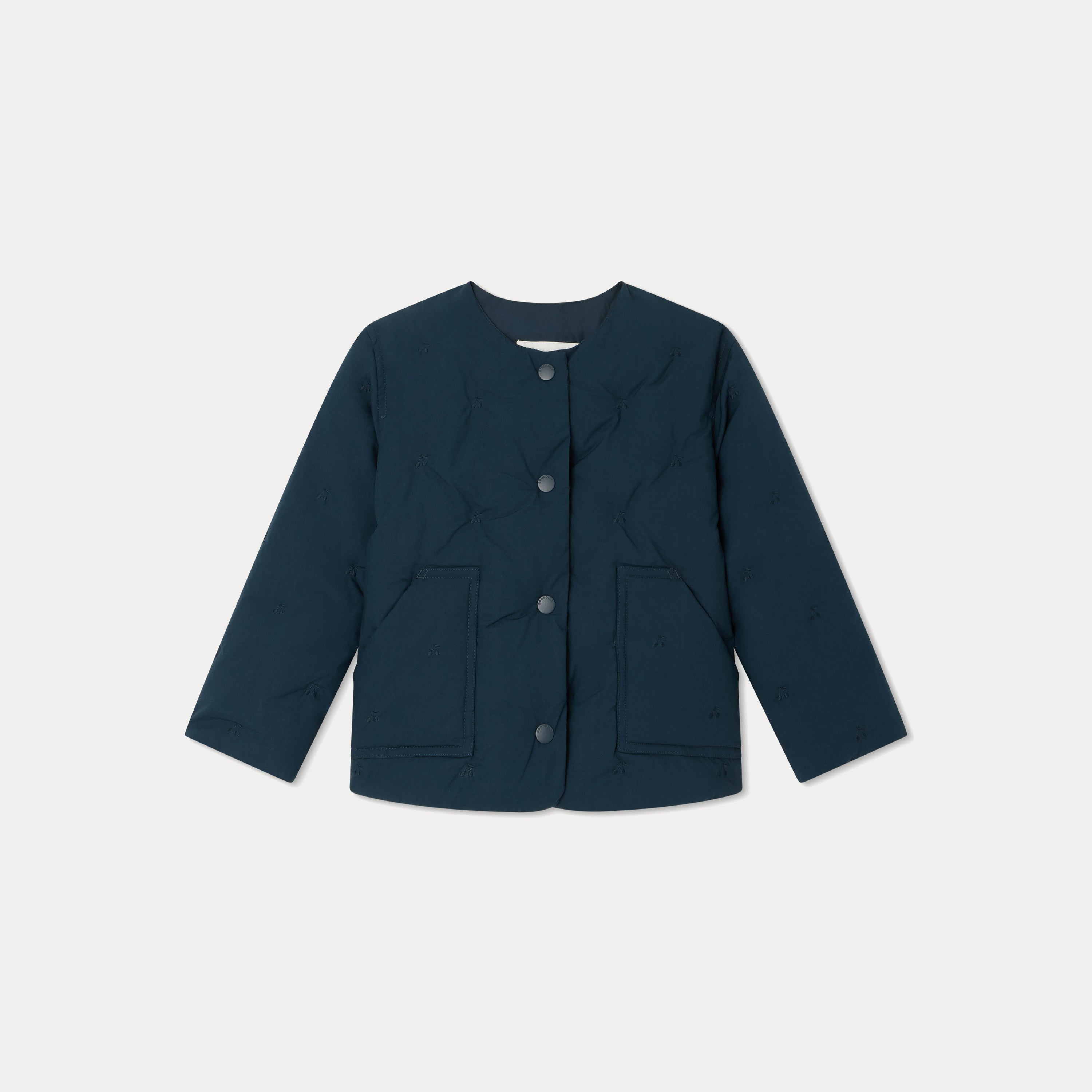 Girls Navy Padded Jacket