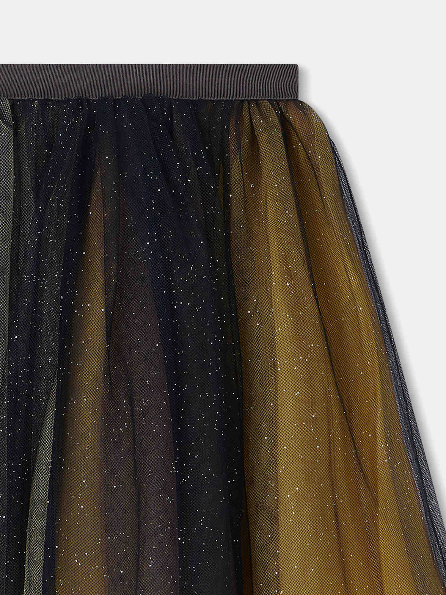 Girls Black Yarn Skirt