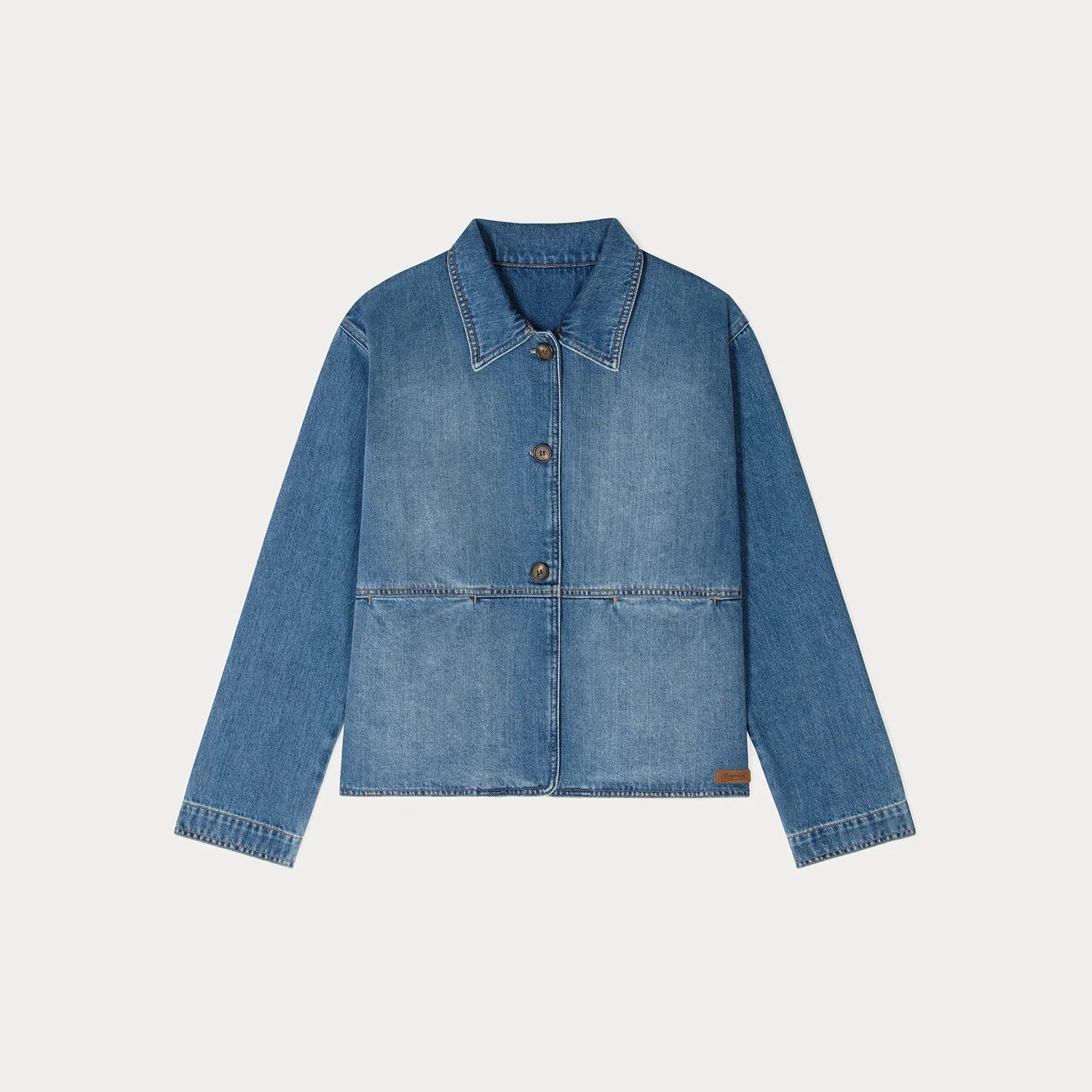 Girls Blue Denim Coat