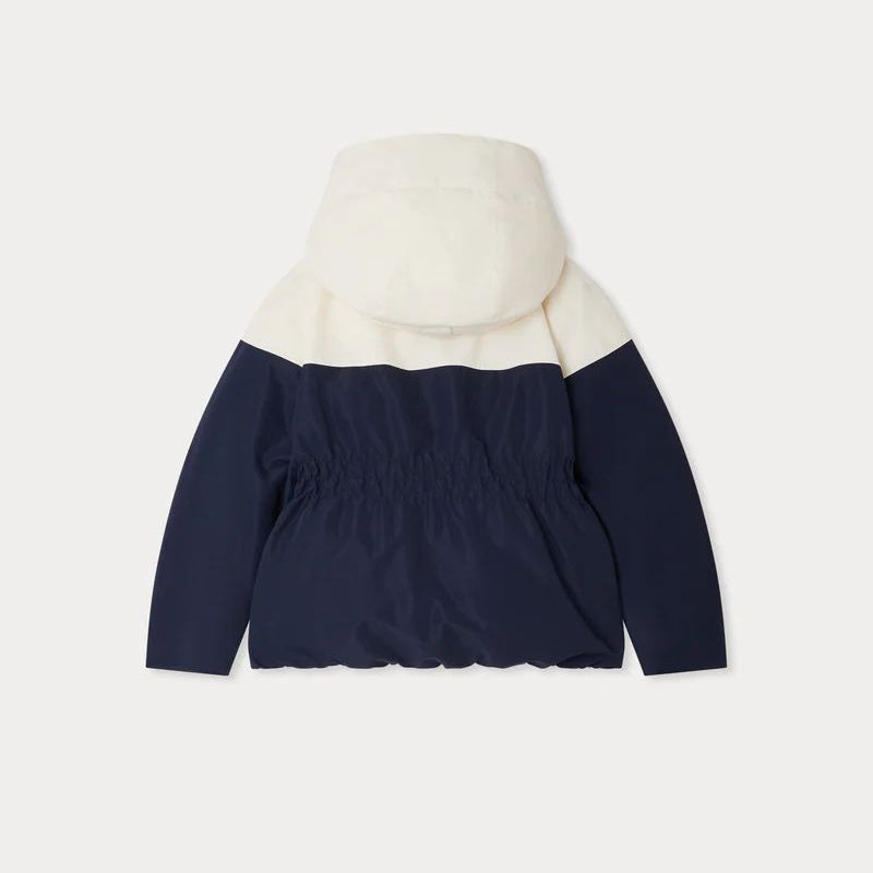 Girls Dark Blue Padded Down Ski Jacket