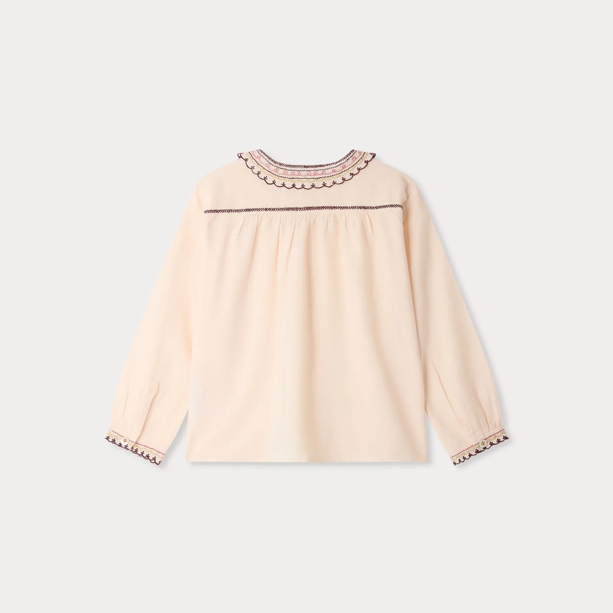 Girls Pale Rose Cotton Blouse