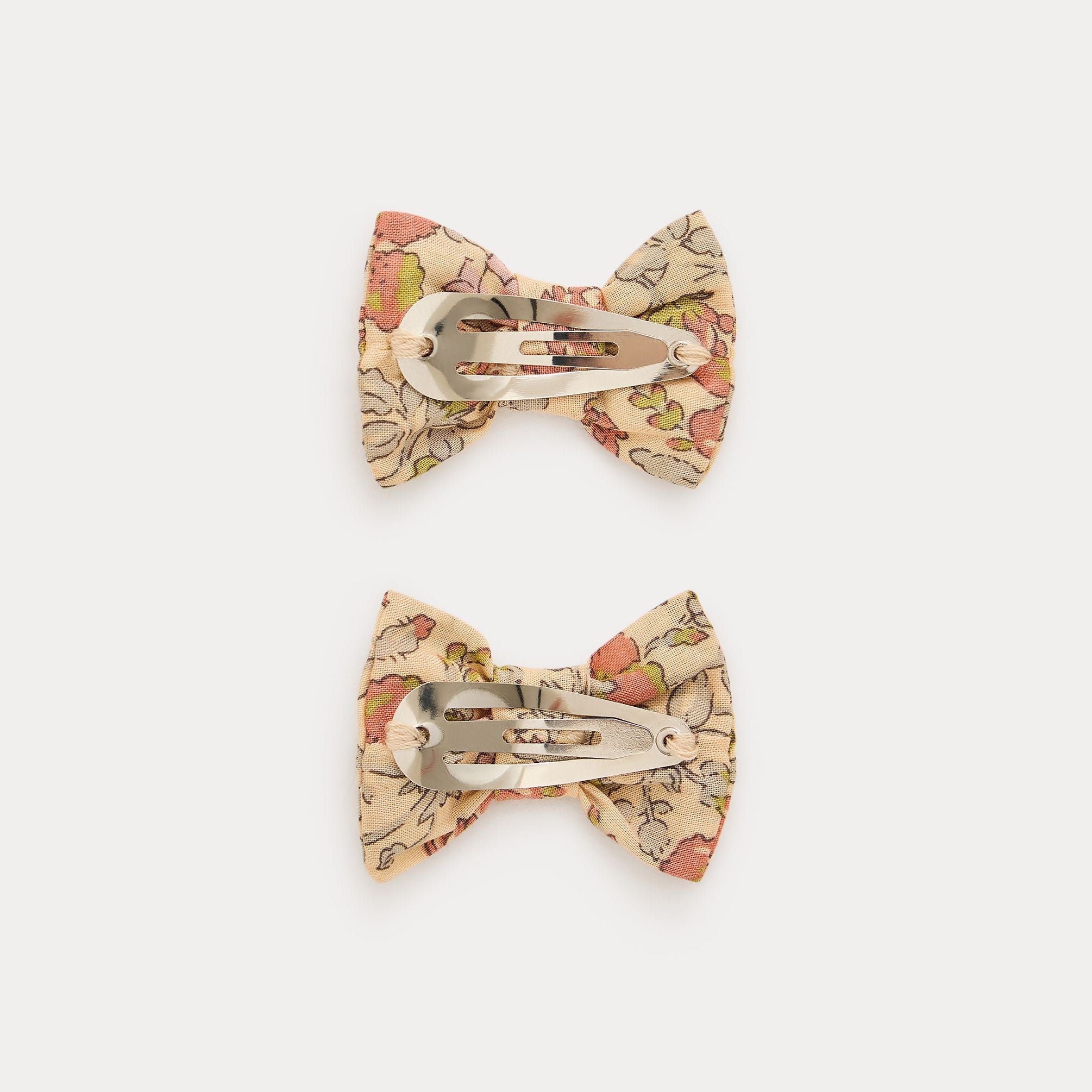 Girls Pink Floral Hair Clips