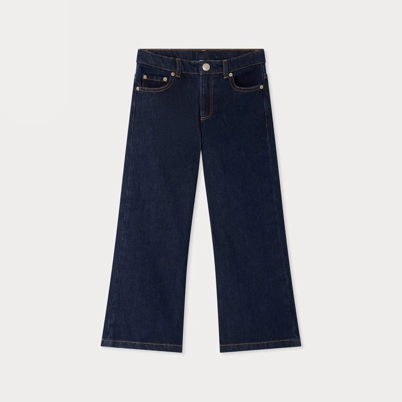Pantalon en jean bleu foncé pour filles