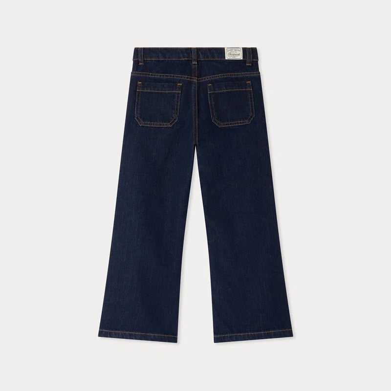 Pantalon en jean bleu foncé pour filles