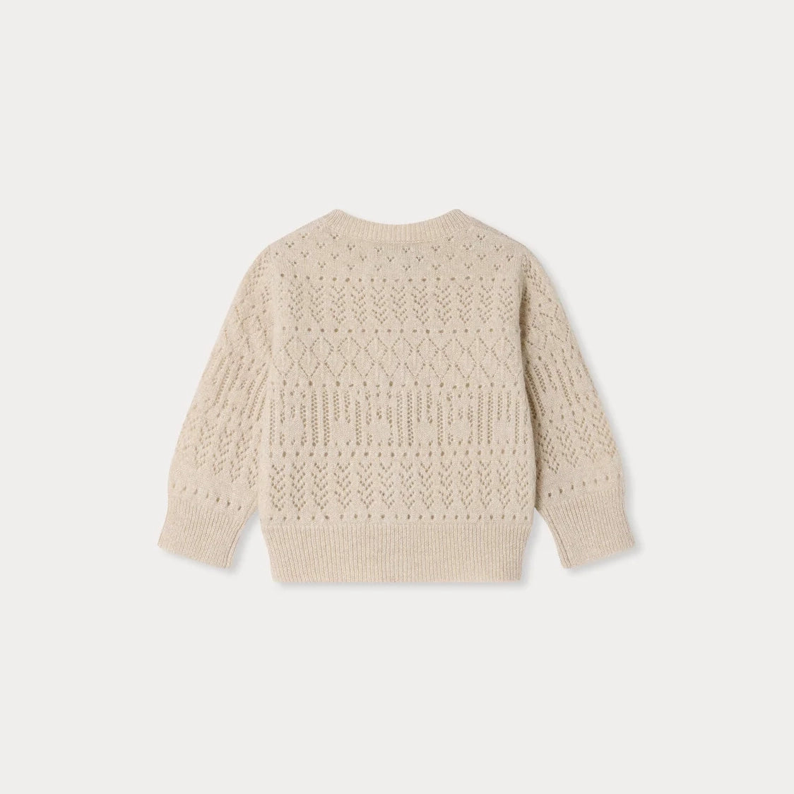 Baby Girls Beige Cashmere Cardigan