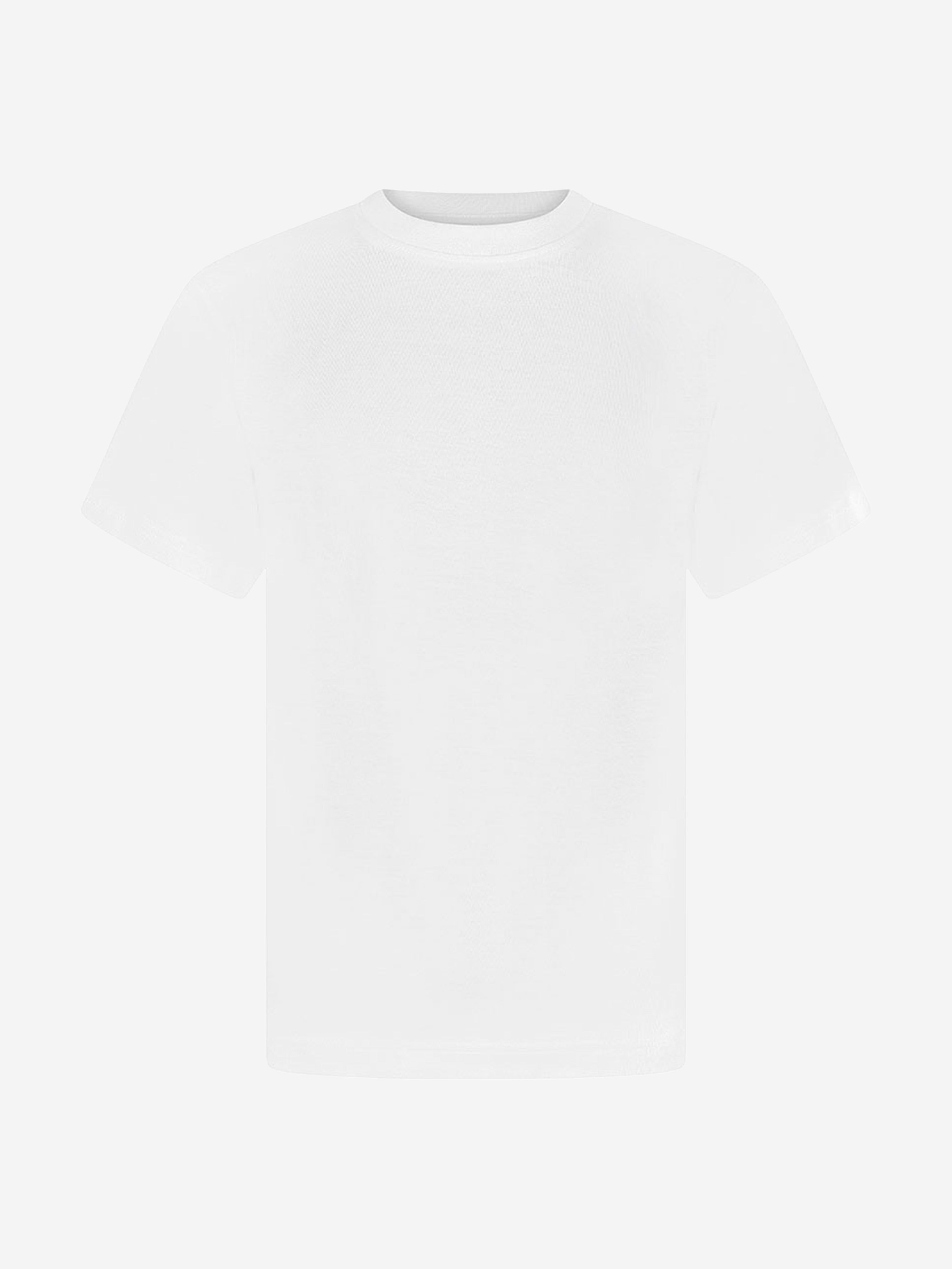 Zeco Kids School Crew Neck T-Shirt (Twin Pack) in White