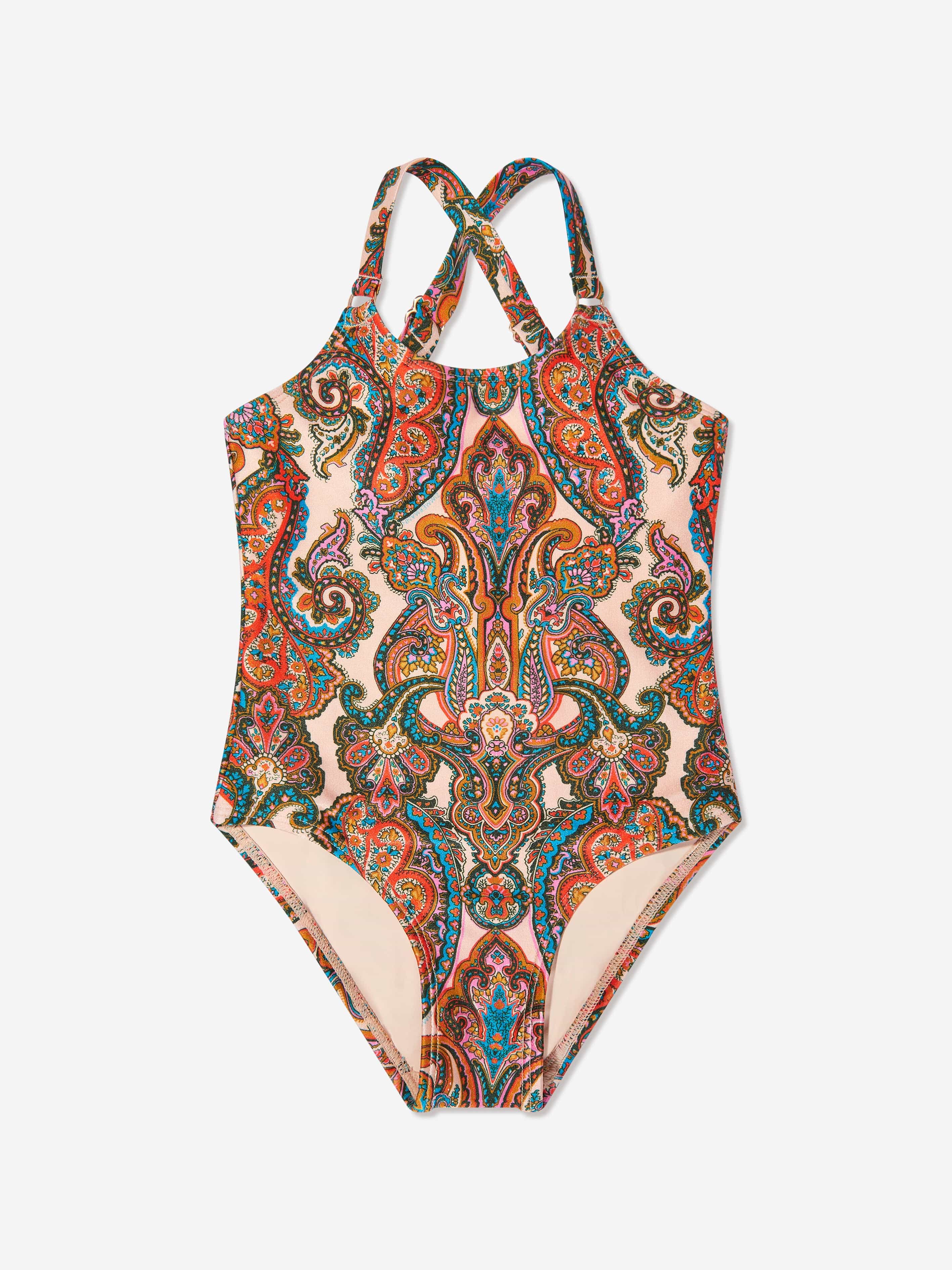 Girls Paisley Ottie Swimsuit in Multicolour