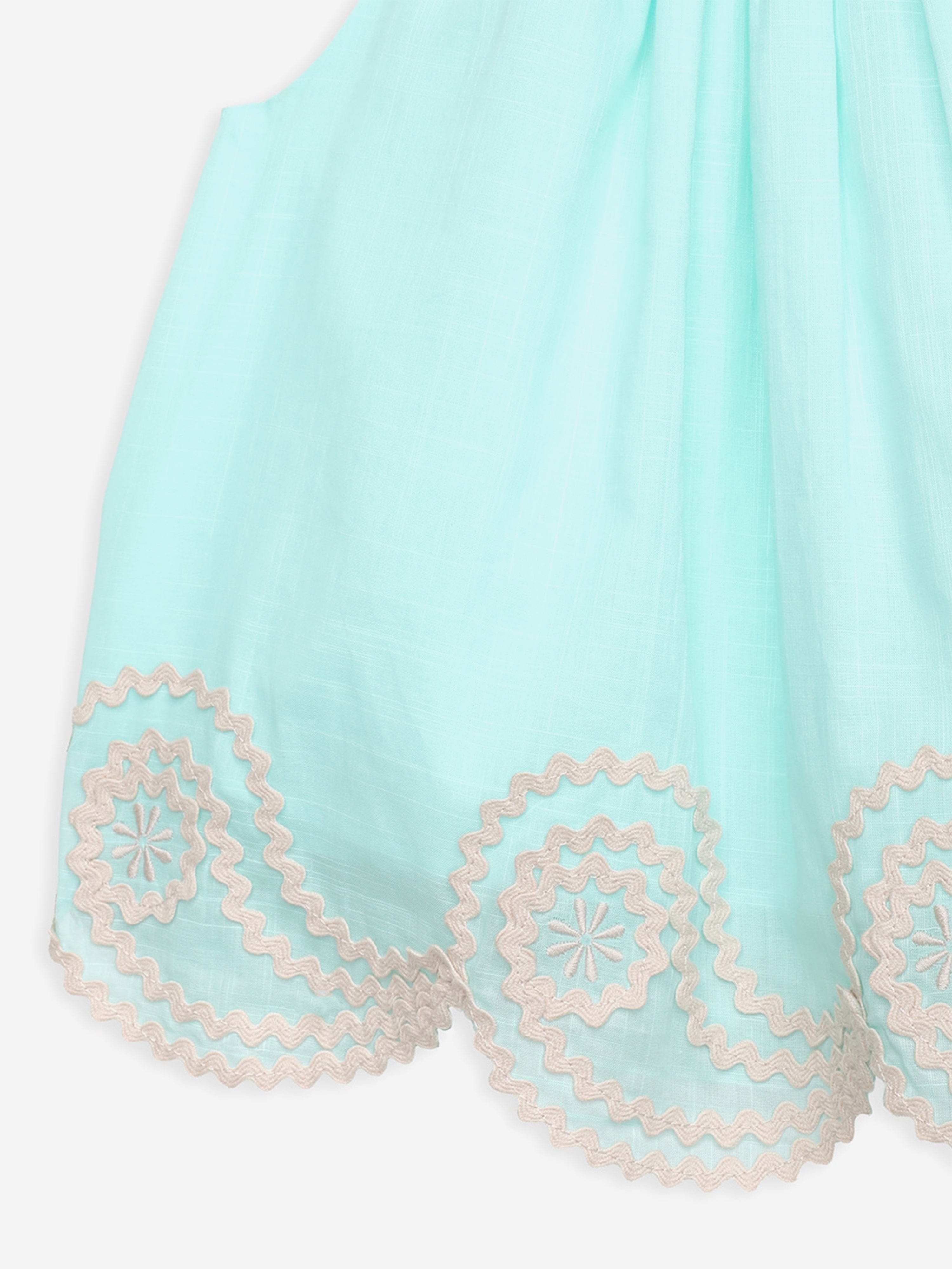 Zimmermann Girls Waverly Ric Rac Top in Blue