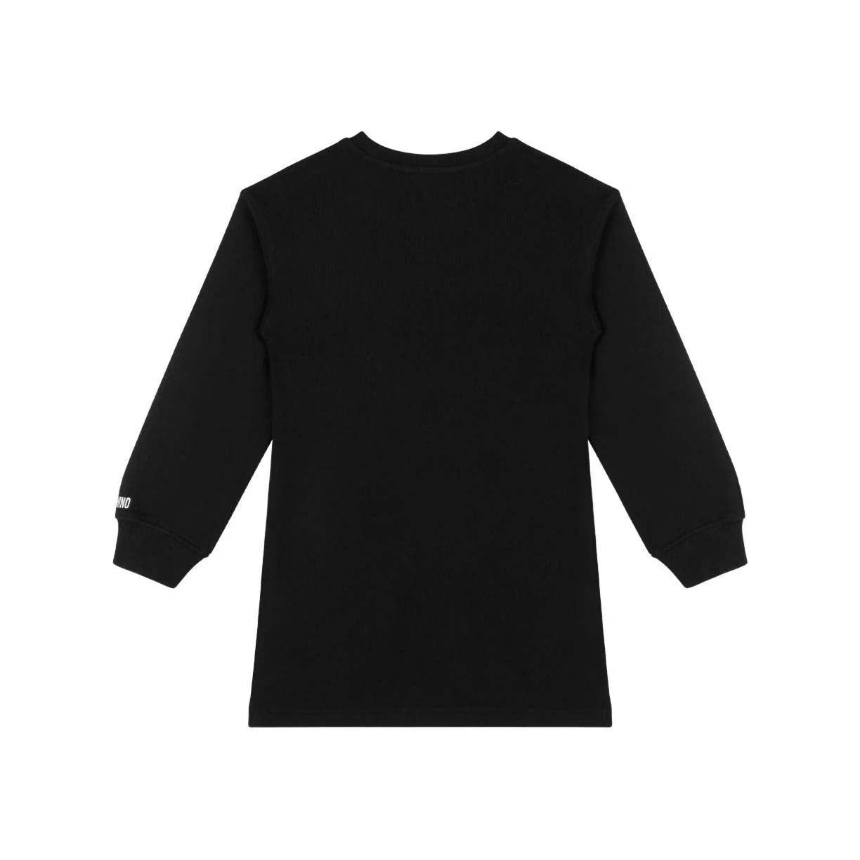 Girls Black Smile Cotton Dress