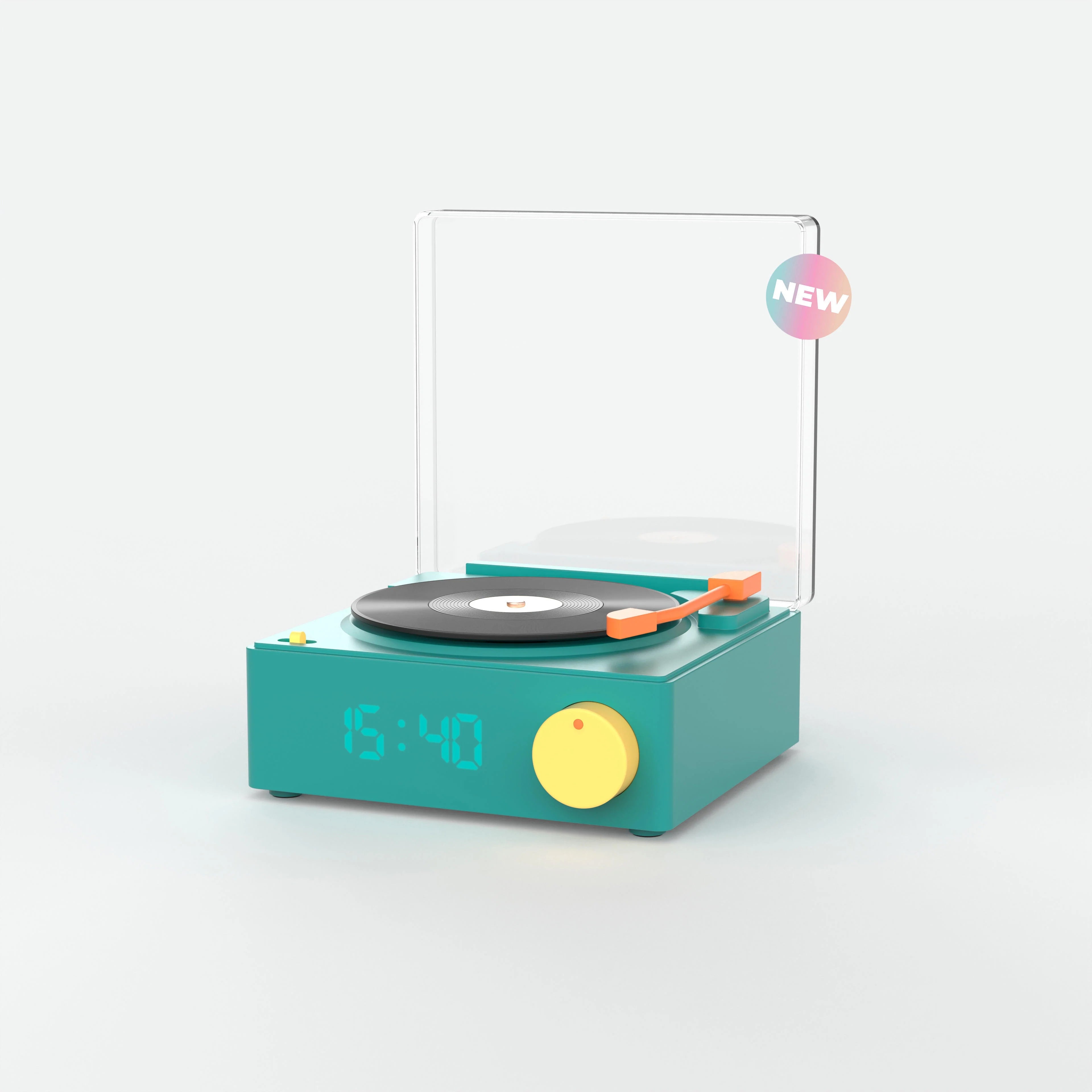 Blue Speaker and Alarm Clock