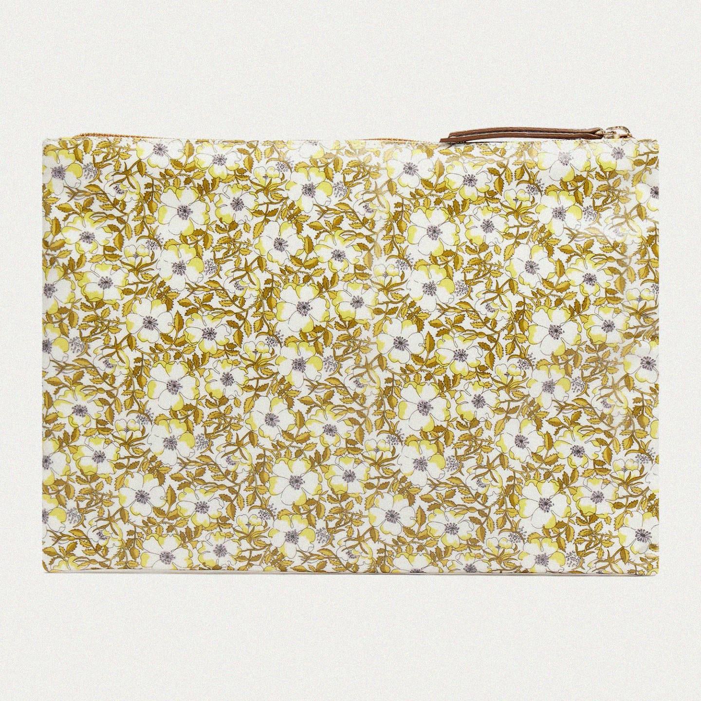 Women Yellow Floral Handbag
