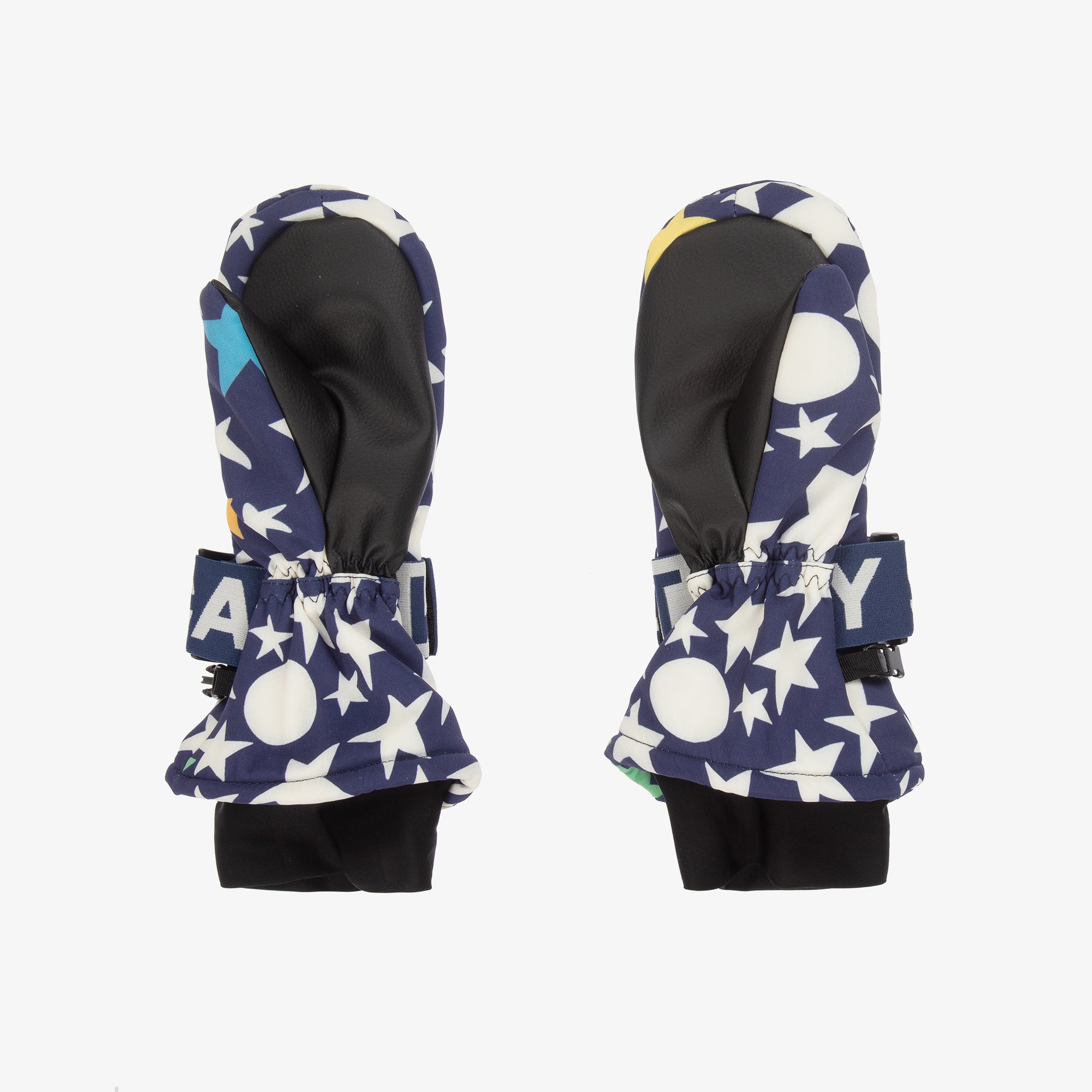 Boys & Girls Blue Star Ski Gloves