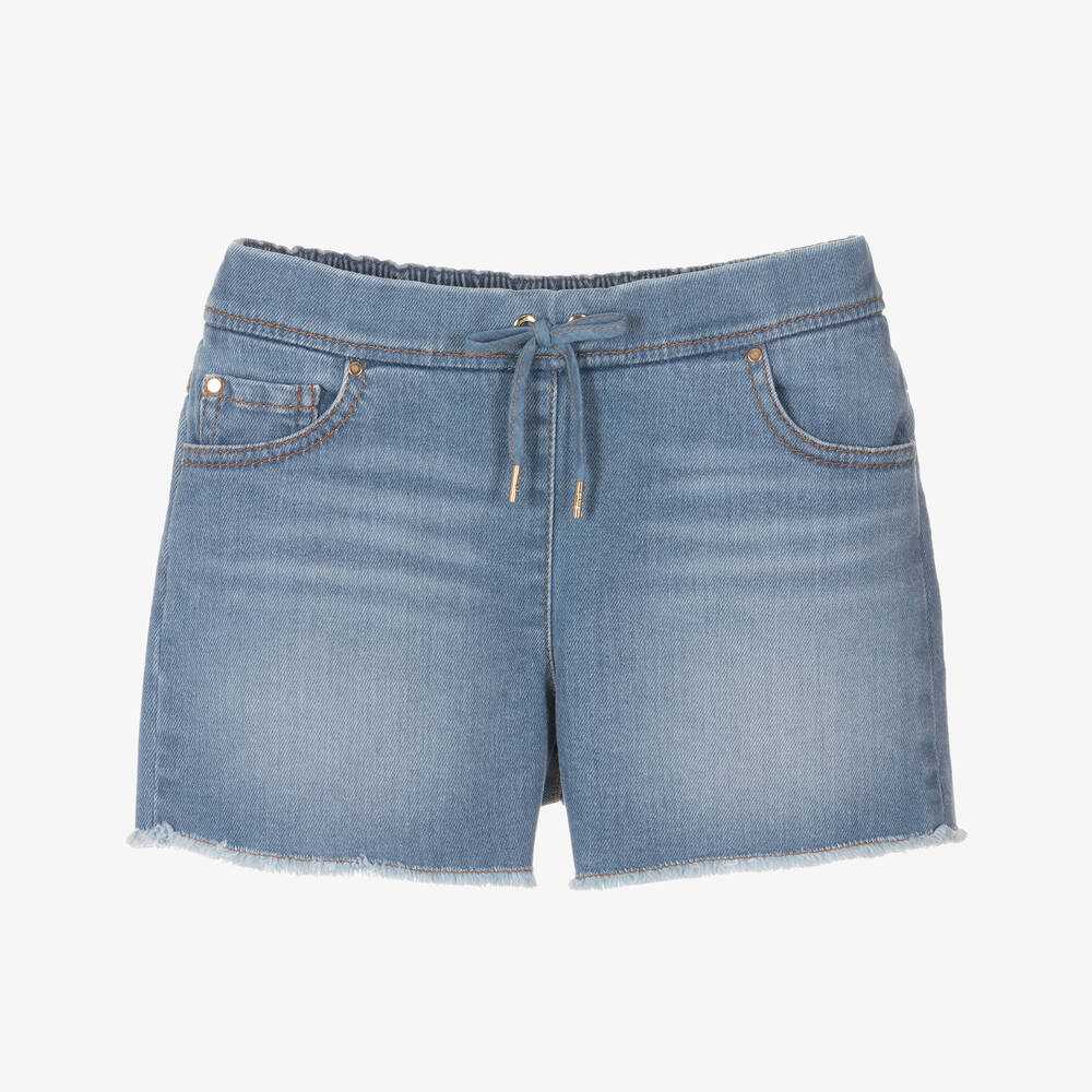 Girls Blue Denim Shorts