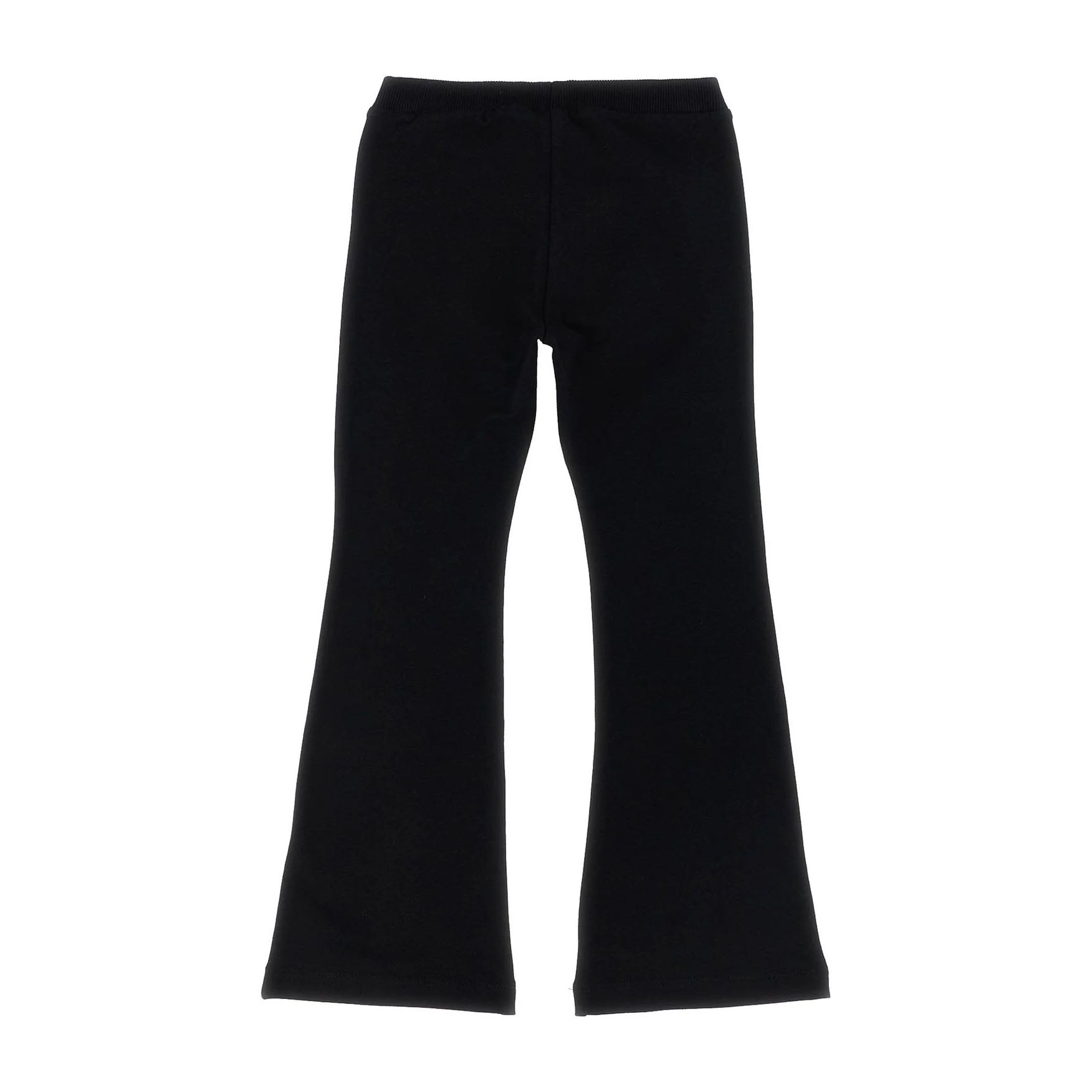 Girls Black Bear Printed Floral Trousers