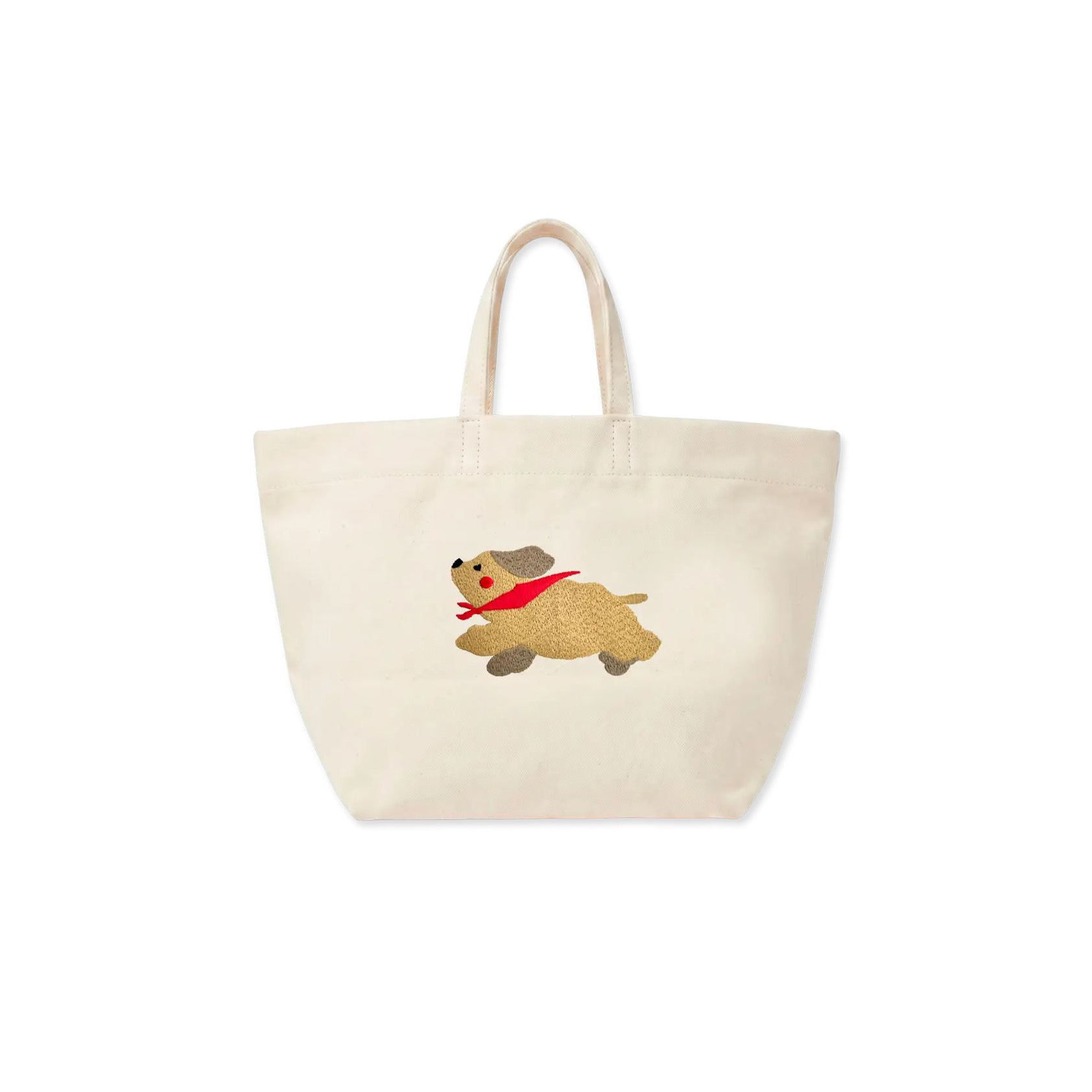 White Bobcat Embroidered Hangbag