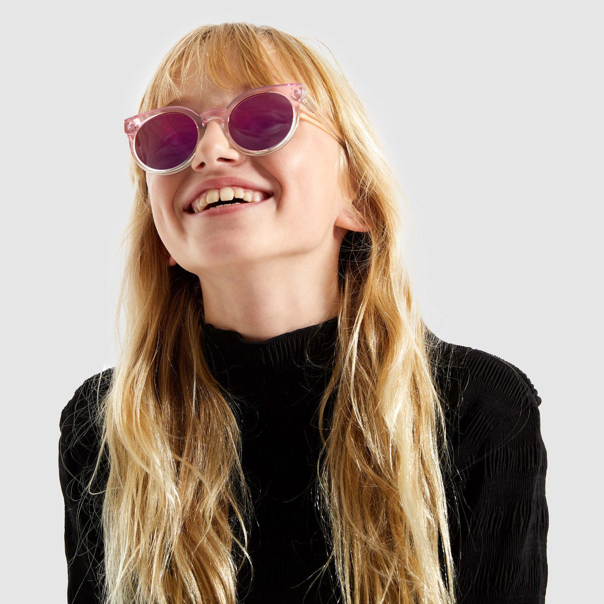 Lunettes de soleil roses pour garçons et filles