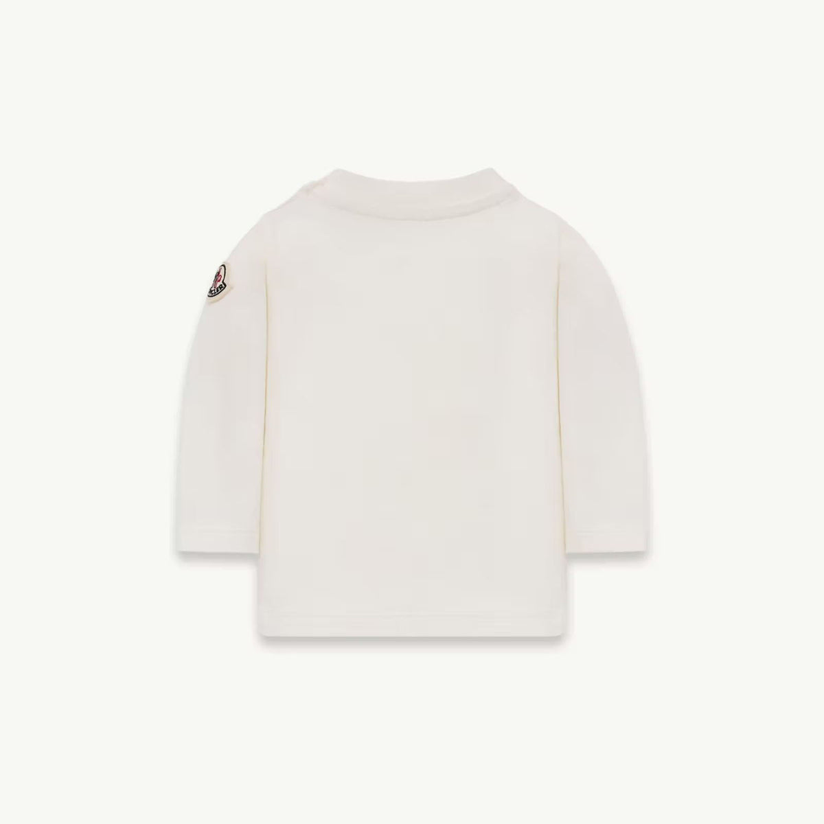 Baby Girls White Embroidered Cotton Long Sleeves T-Shirt
