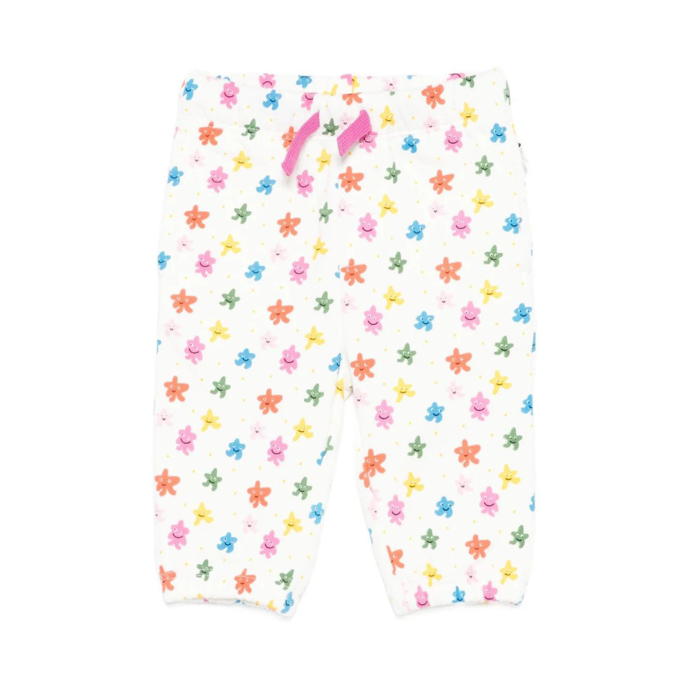 Baby Girls Multicolor Printed Cotton Trousers