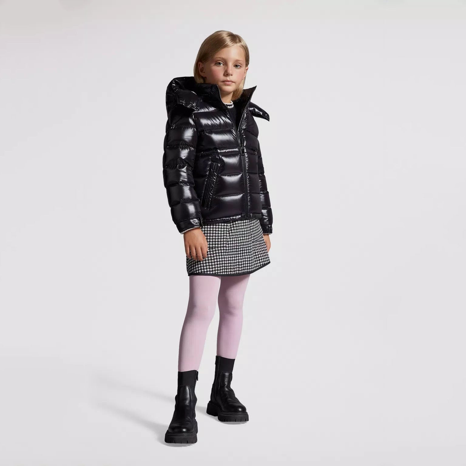 Girls Black "Maire" Padded Down Jacket