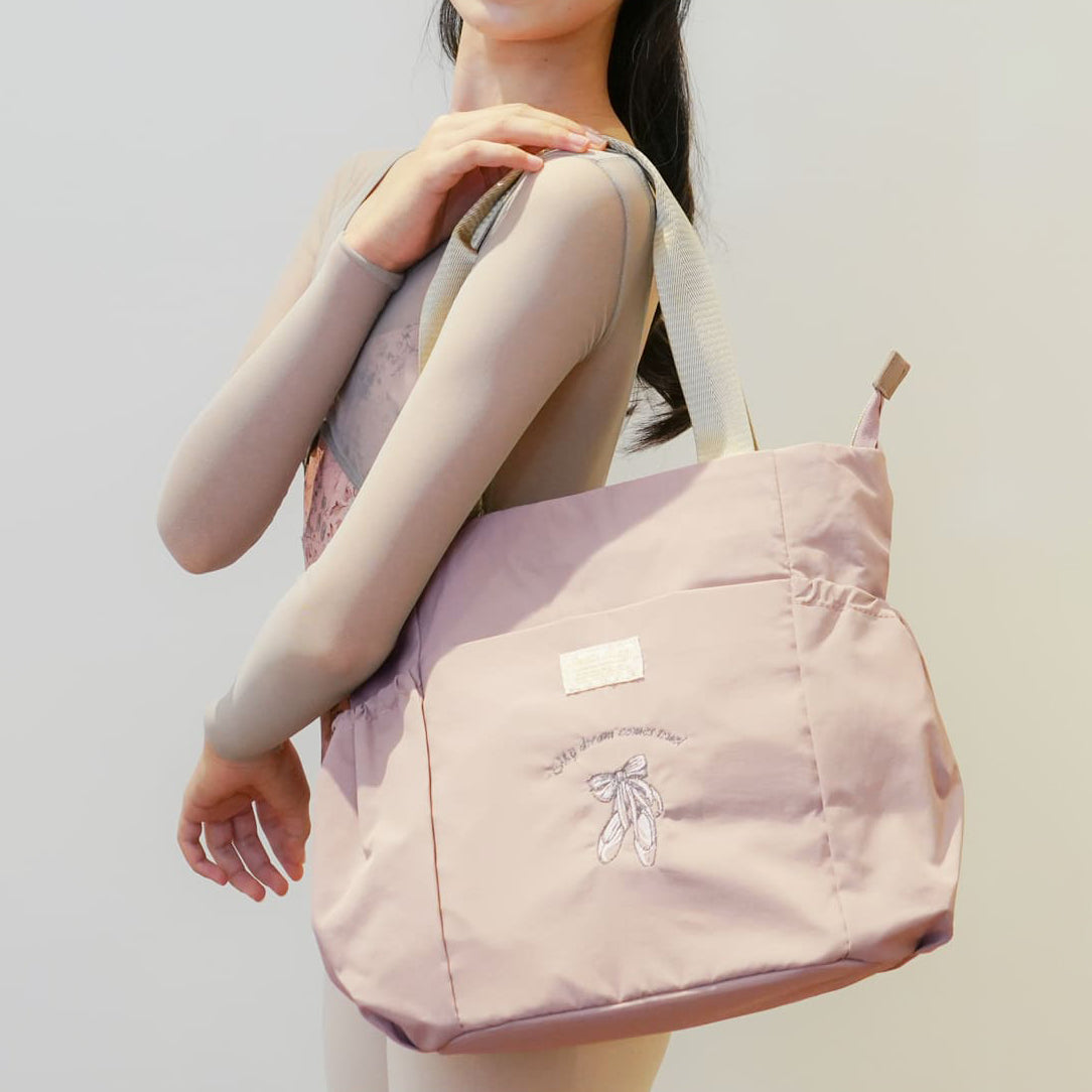 Girls Pink"item68/Pink-ballaet shoes"Ballet Bag(宽27x高30x深17cm)