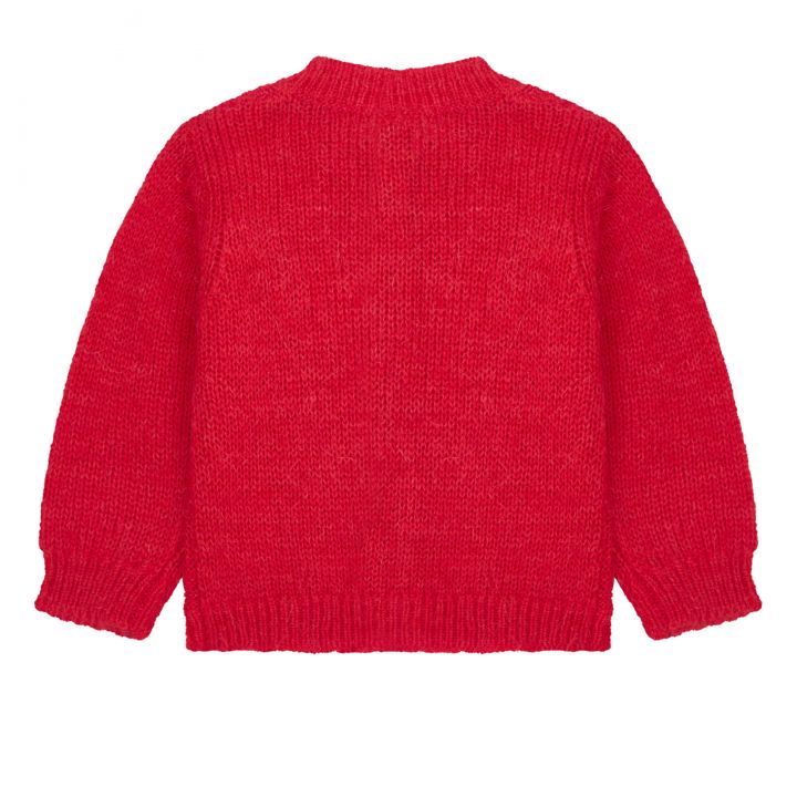 Girls Red Cardigan