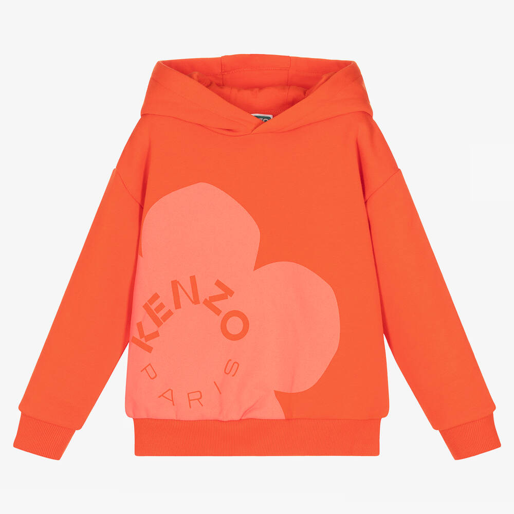 Girls Red Logo Cotton Sweatshirt