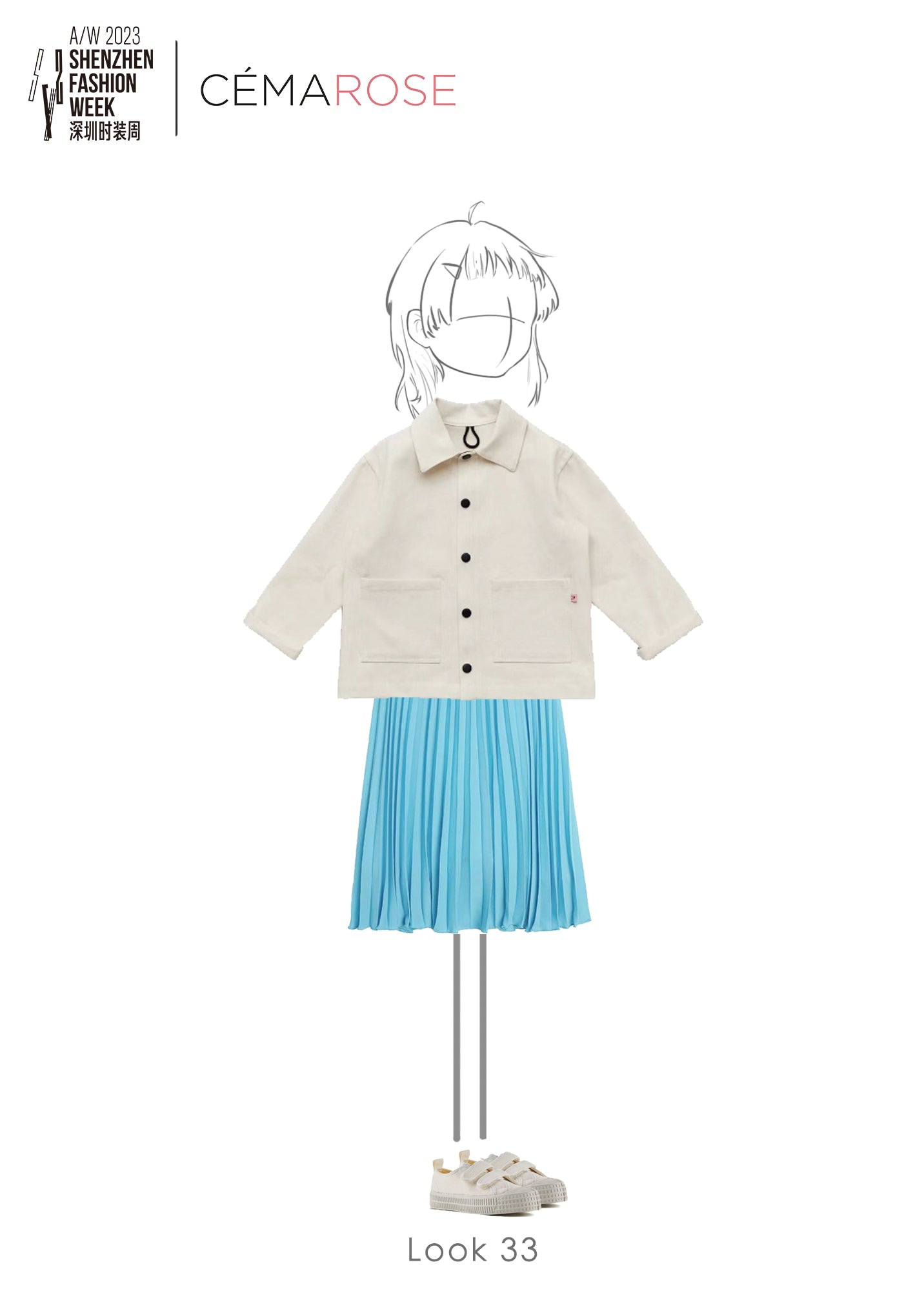 Girls Light Blue Skirt