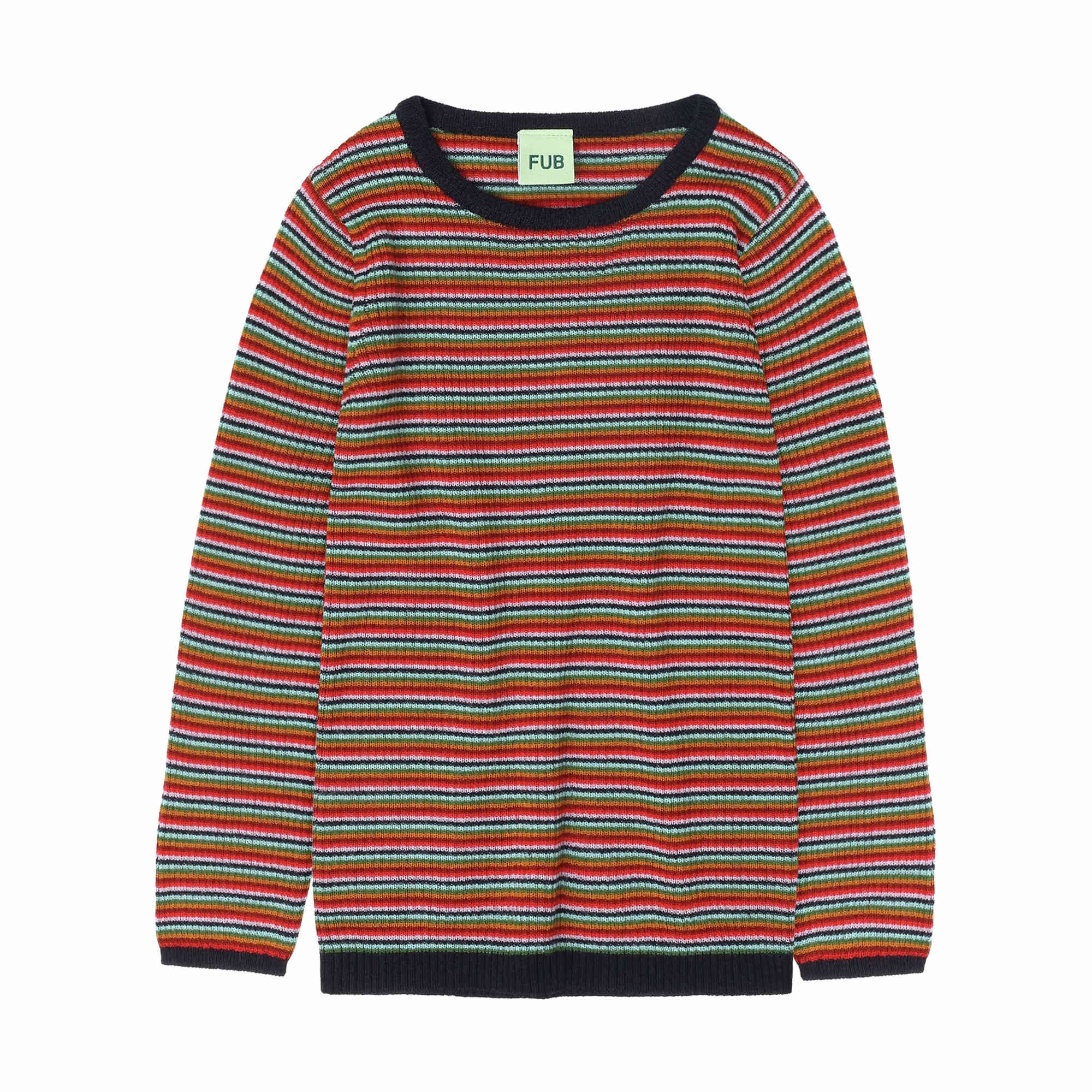 Boys & Girls Multicolor Stripes Wool Sweater