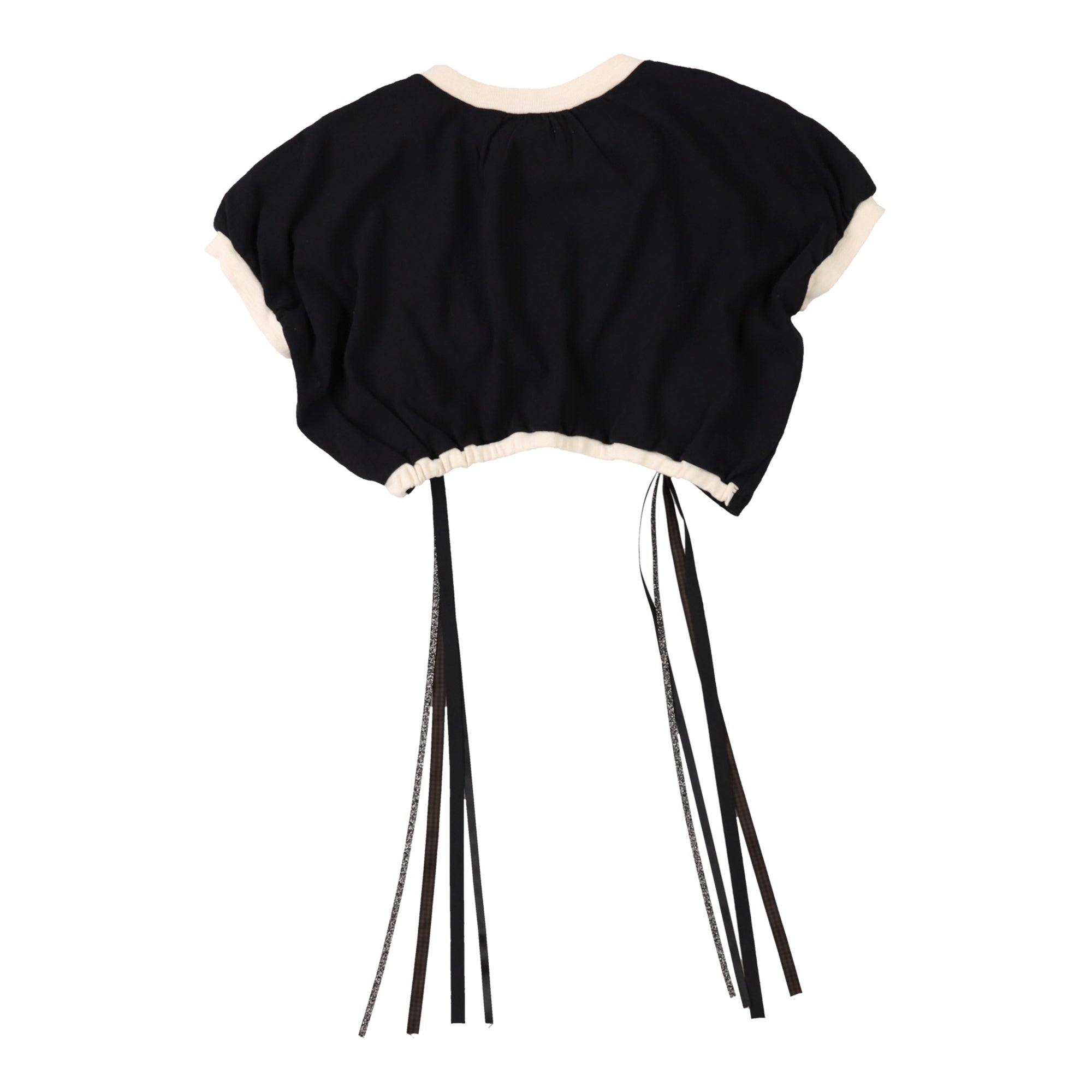 Girls Black Cotton T-Shirt