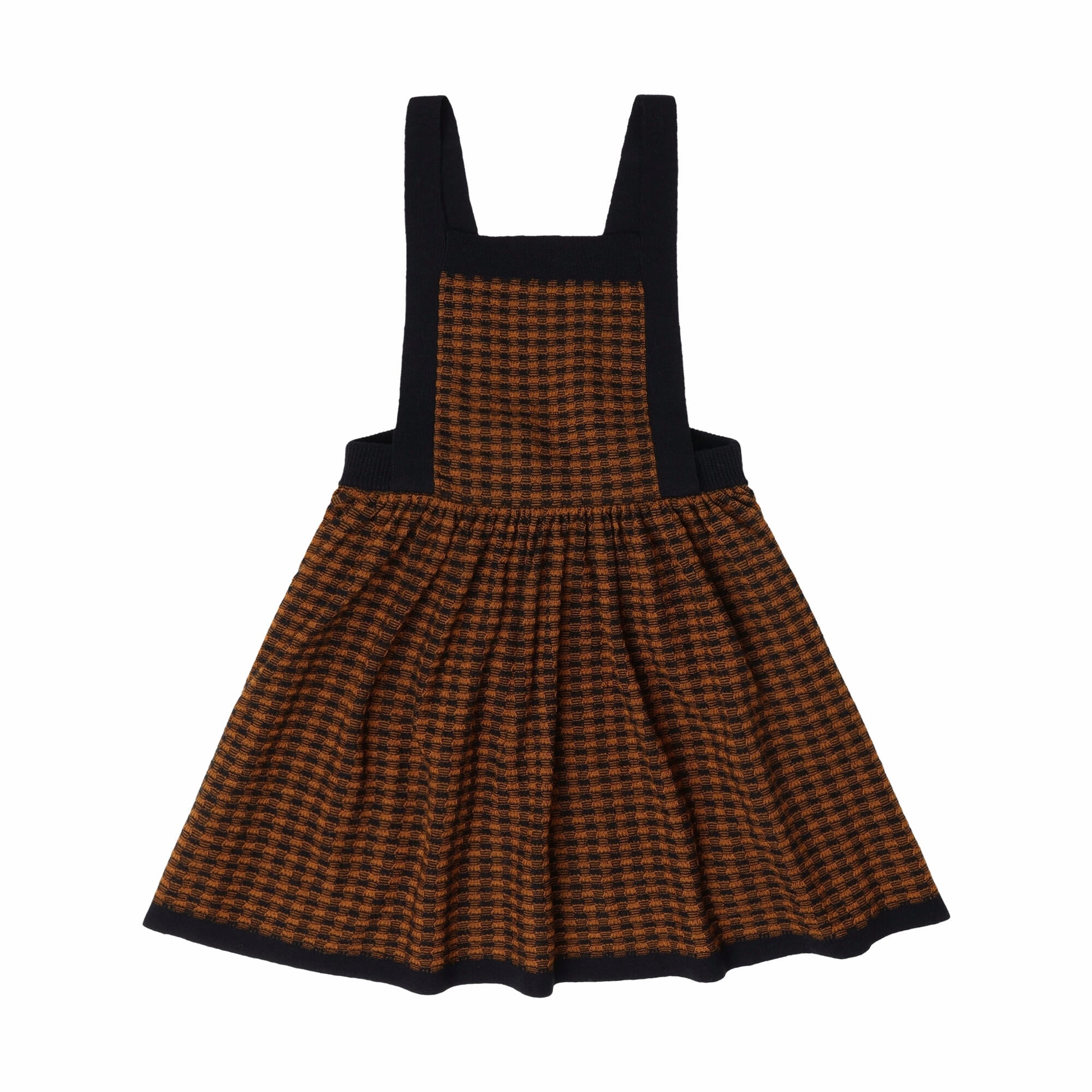 Girls Brown Wool Dress
