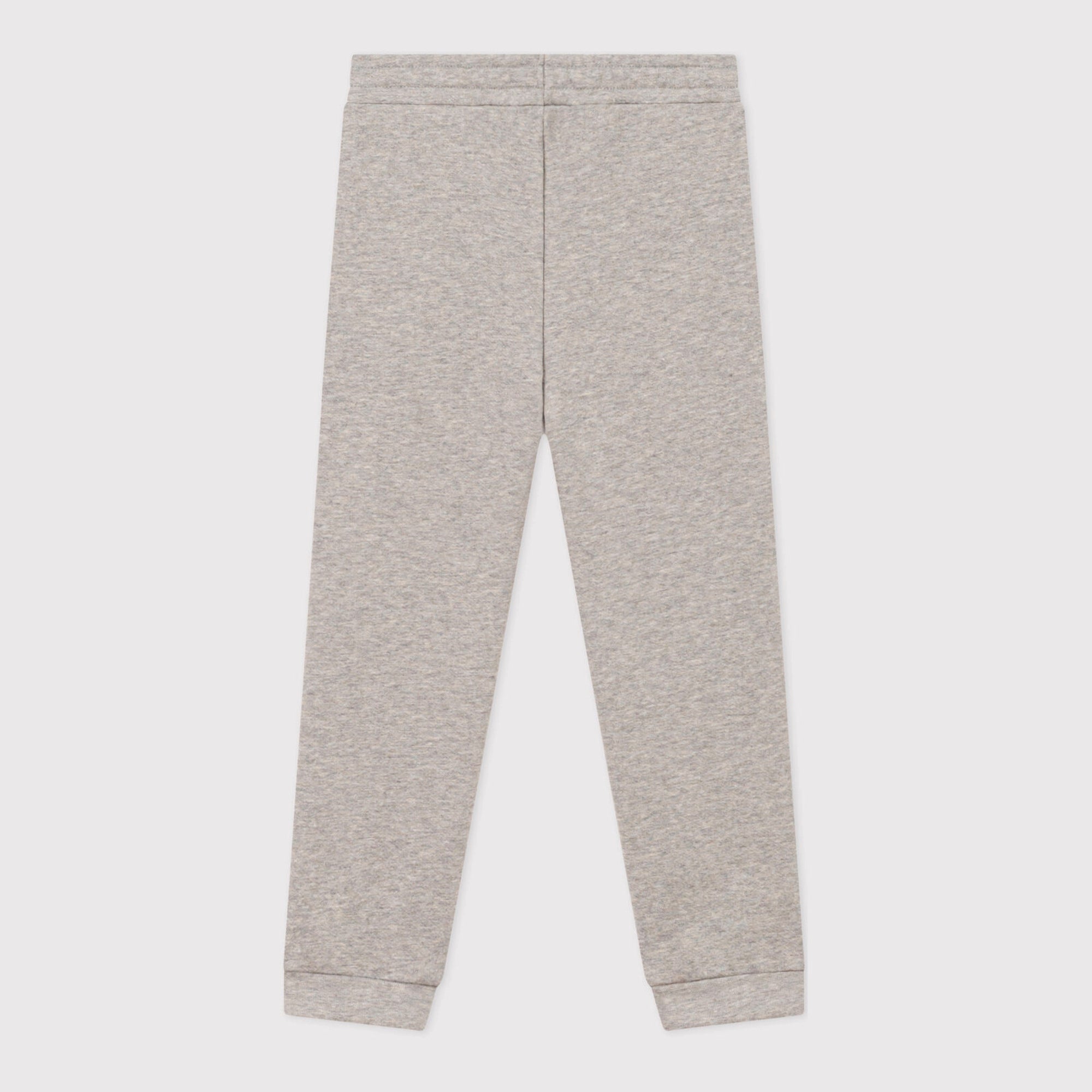 Girls Grey Logo Cotton Trousers