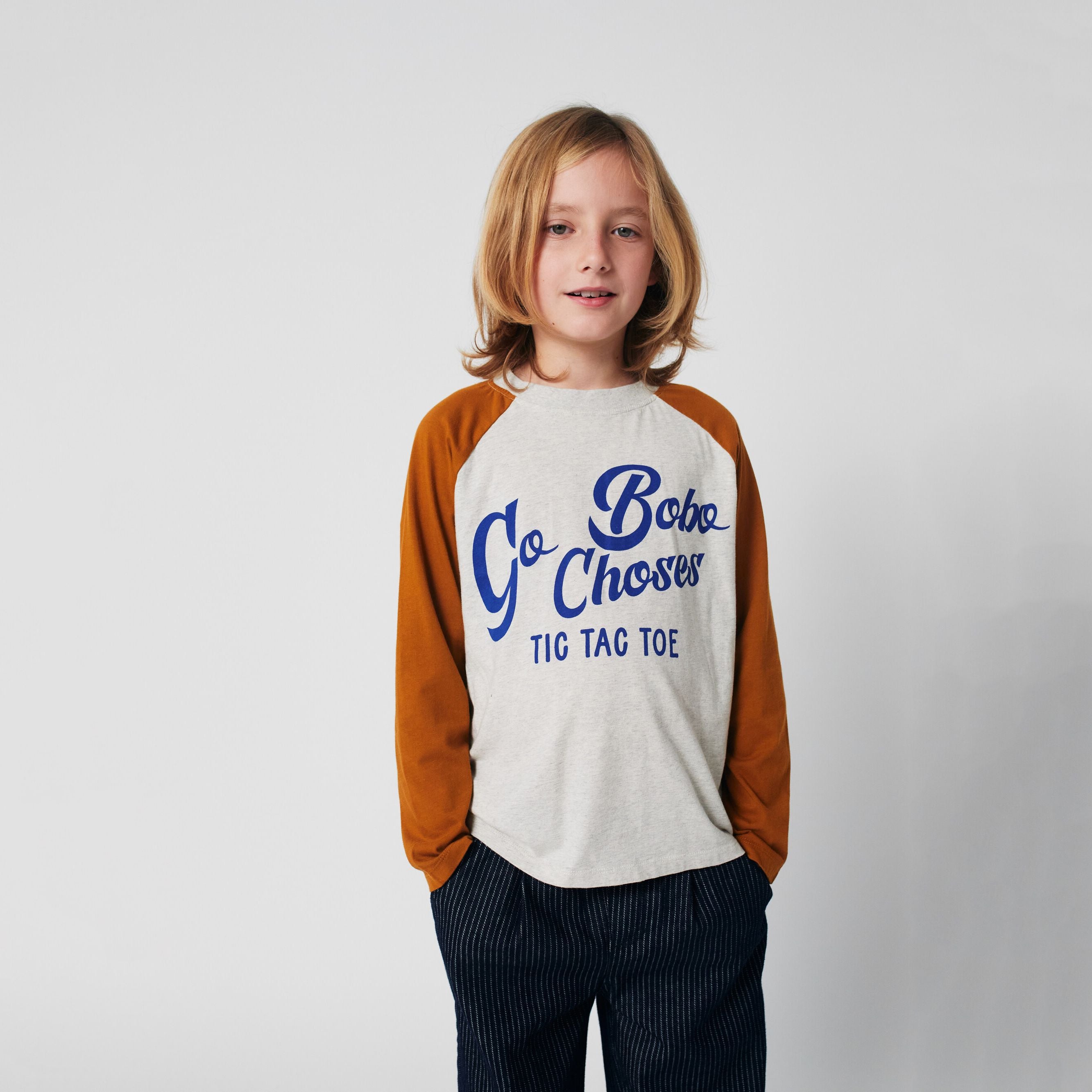 Boys & Girls Brown Logo Cotton T-Shirt
