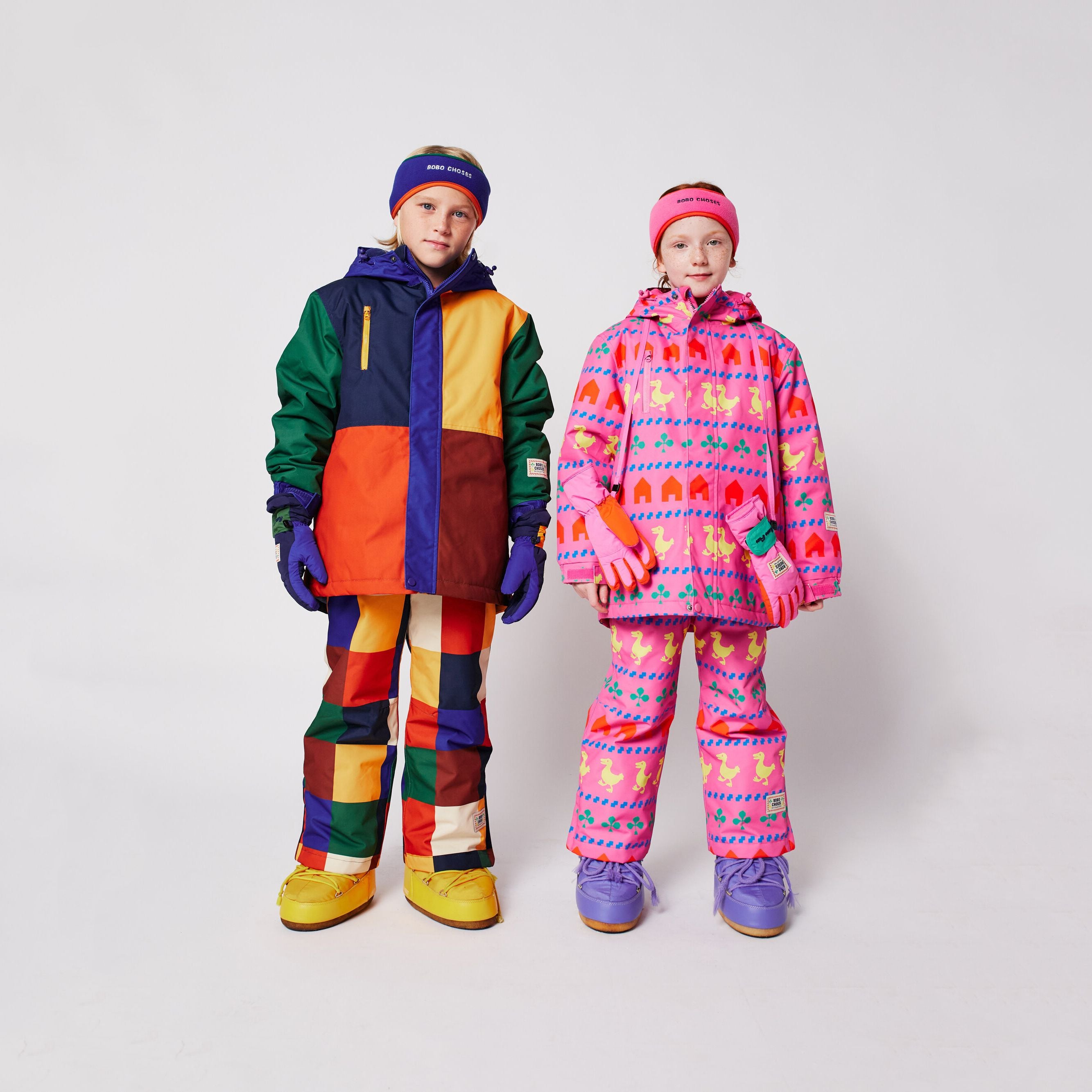 Girls Pink Embroidered Logo Headband