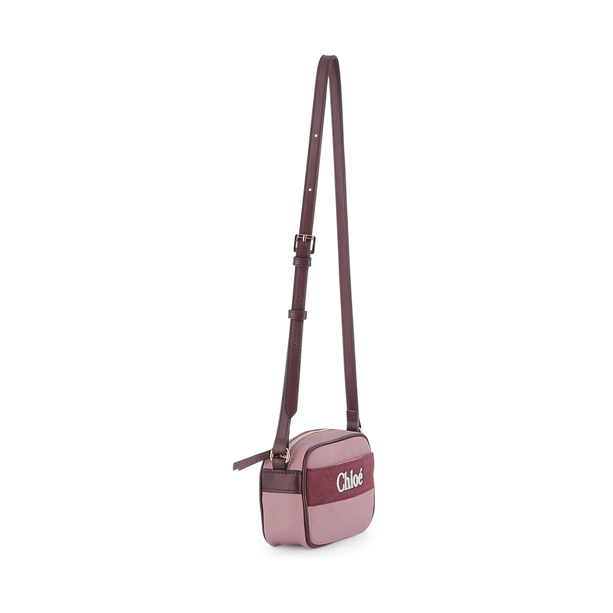 Sac à bandoulière rose pour filles avec logo (16x11x5cm)