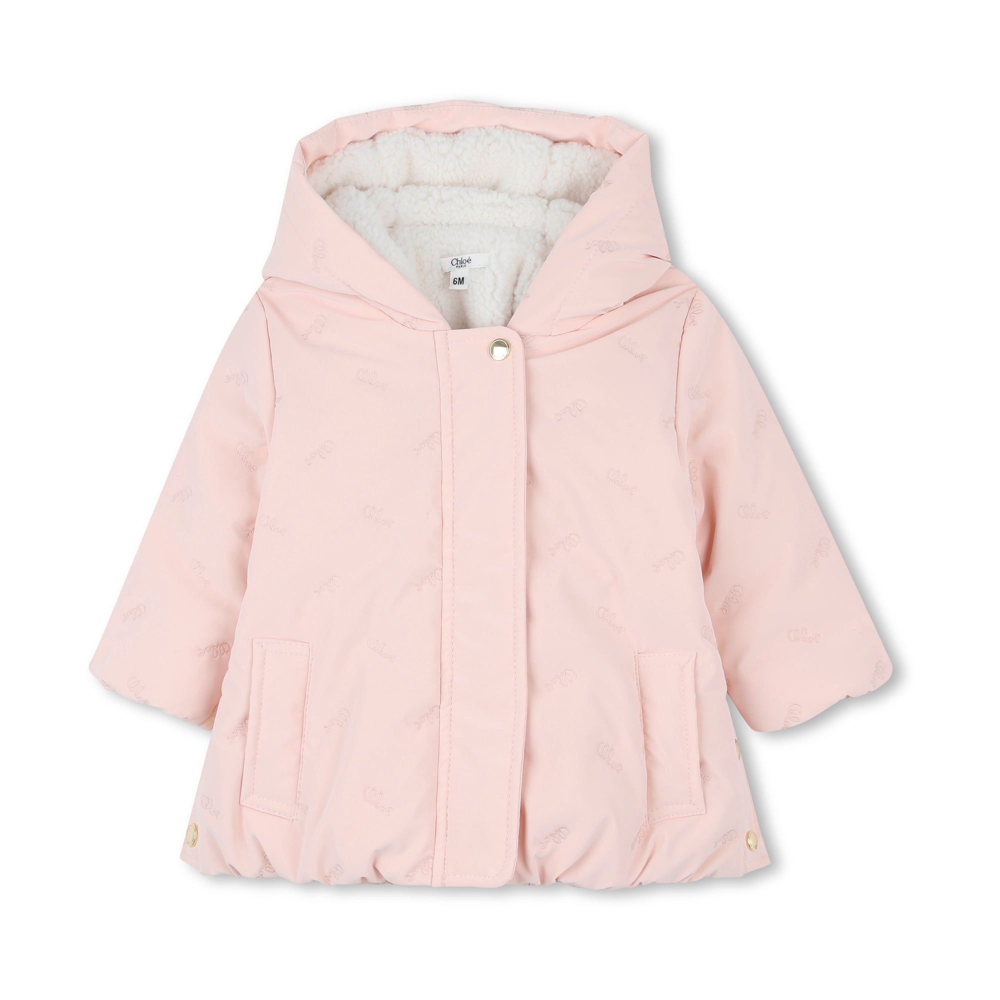 Baby Girls Pink Padded Coat