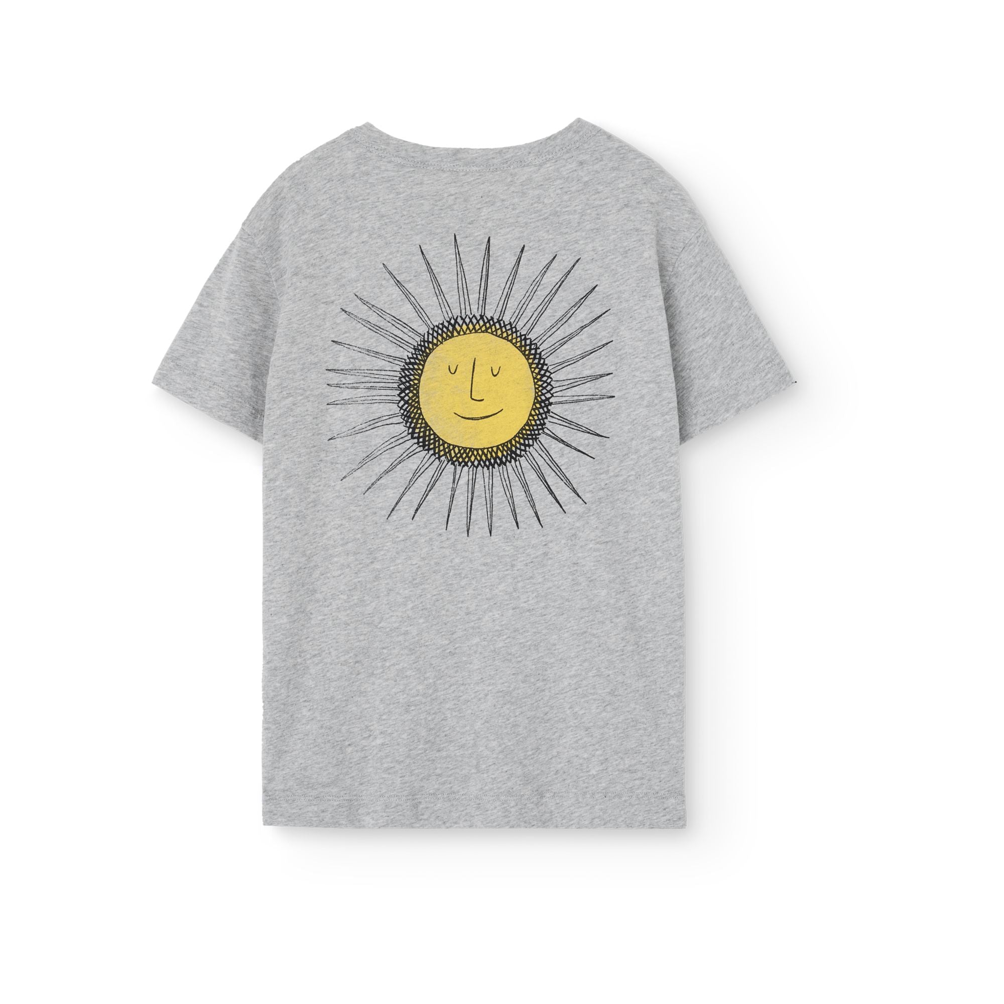 Boys & Girls Grey Logo Cotton T-Shirt