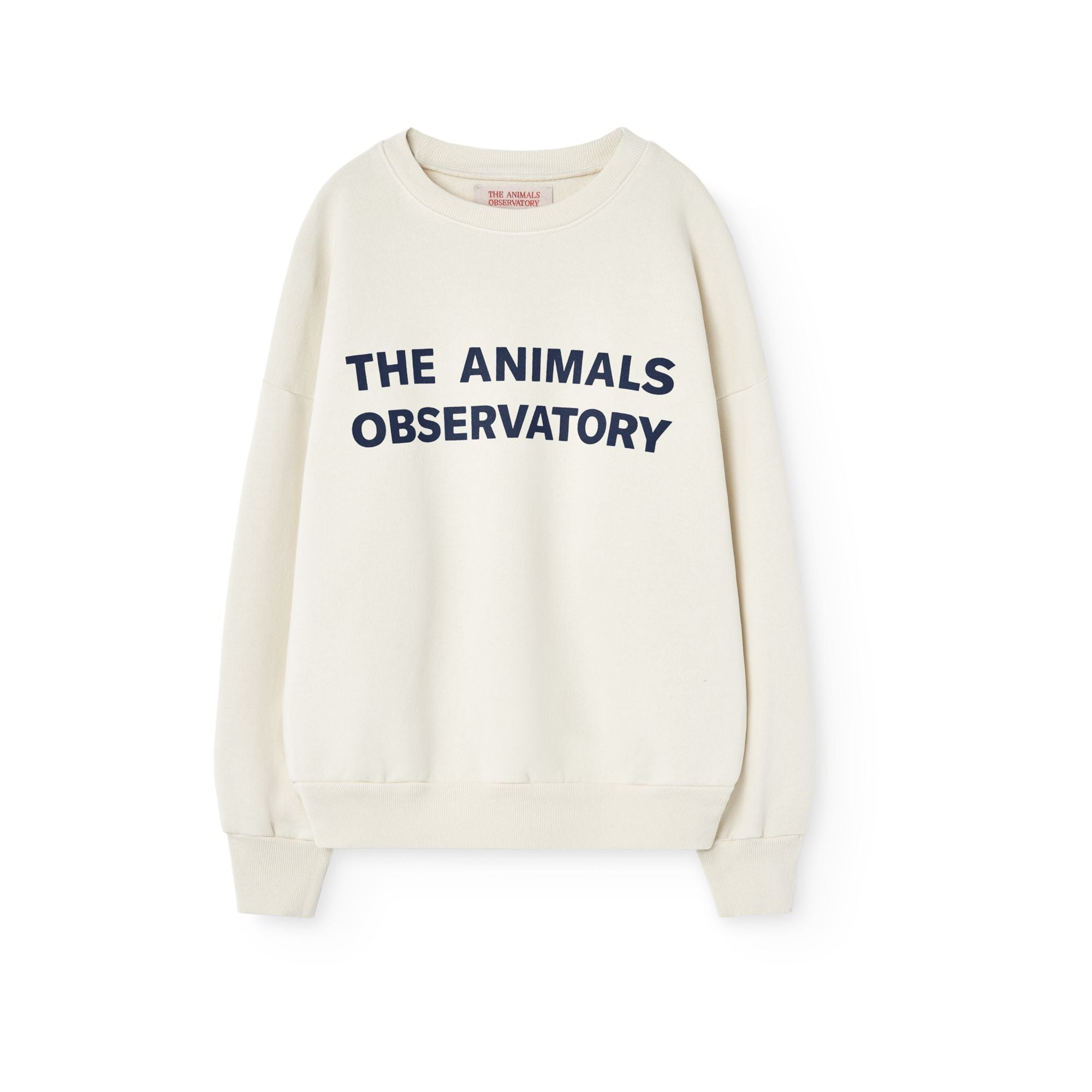 Boys & Girls White Logo Cotton Sweatshirt