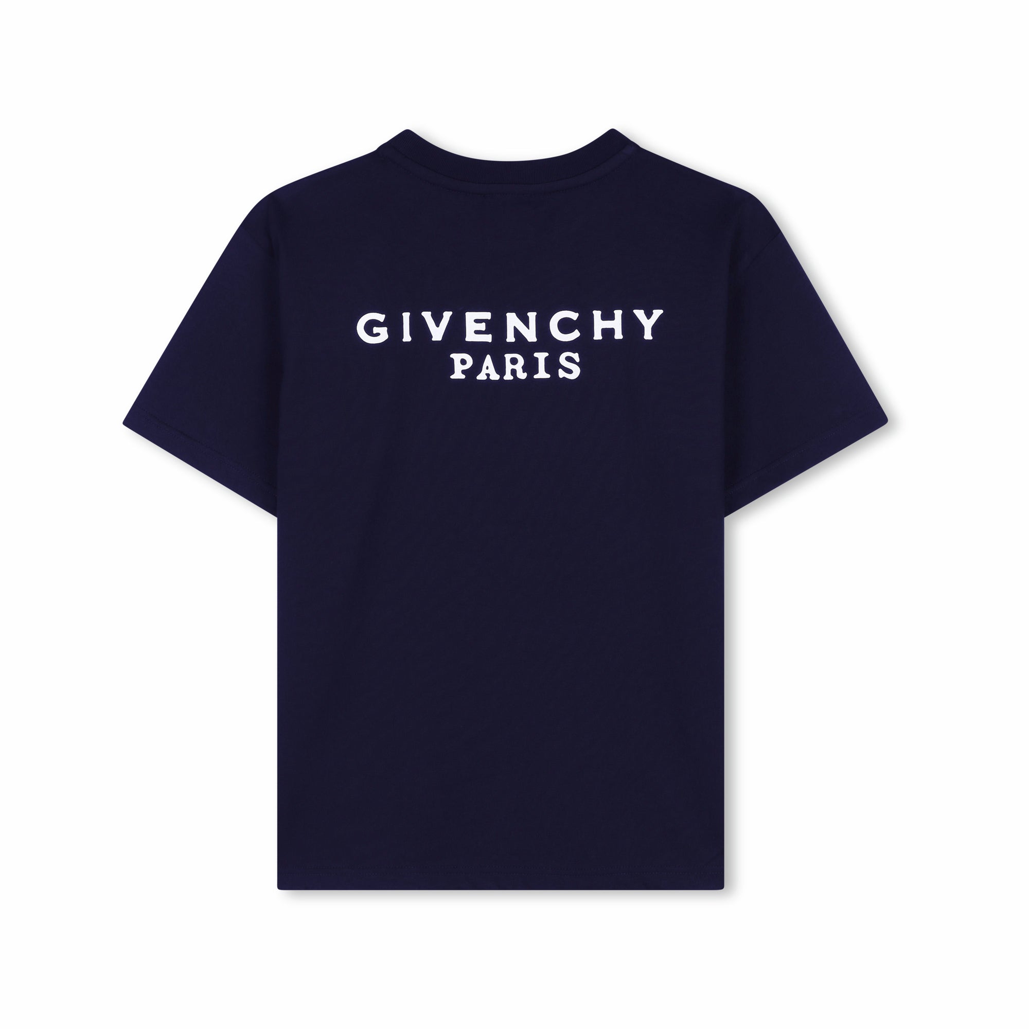 Boys & Girls Dark Blue Logo Cotton T-Shirt