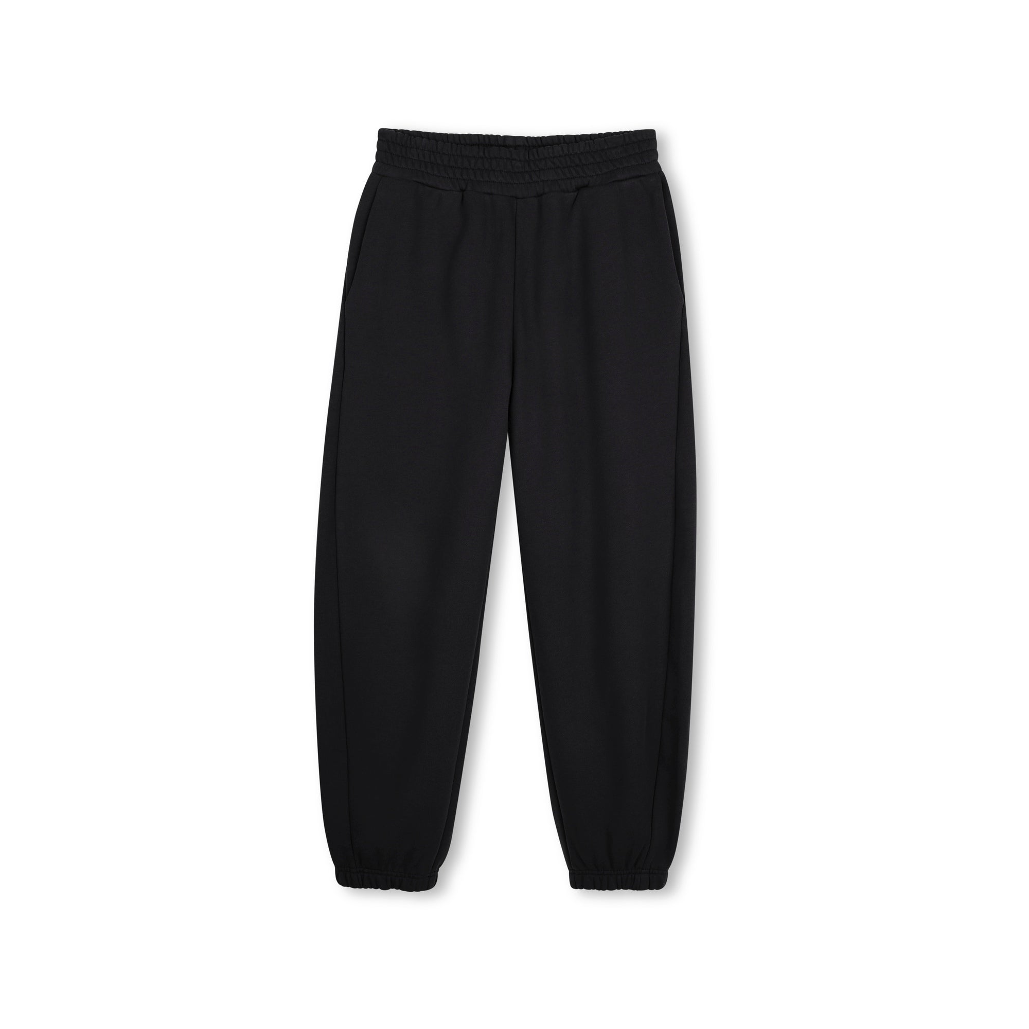 Boys & Girls Black Cotton Trousers
