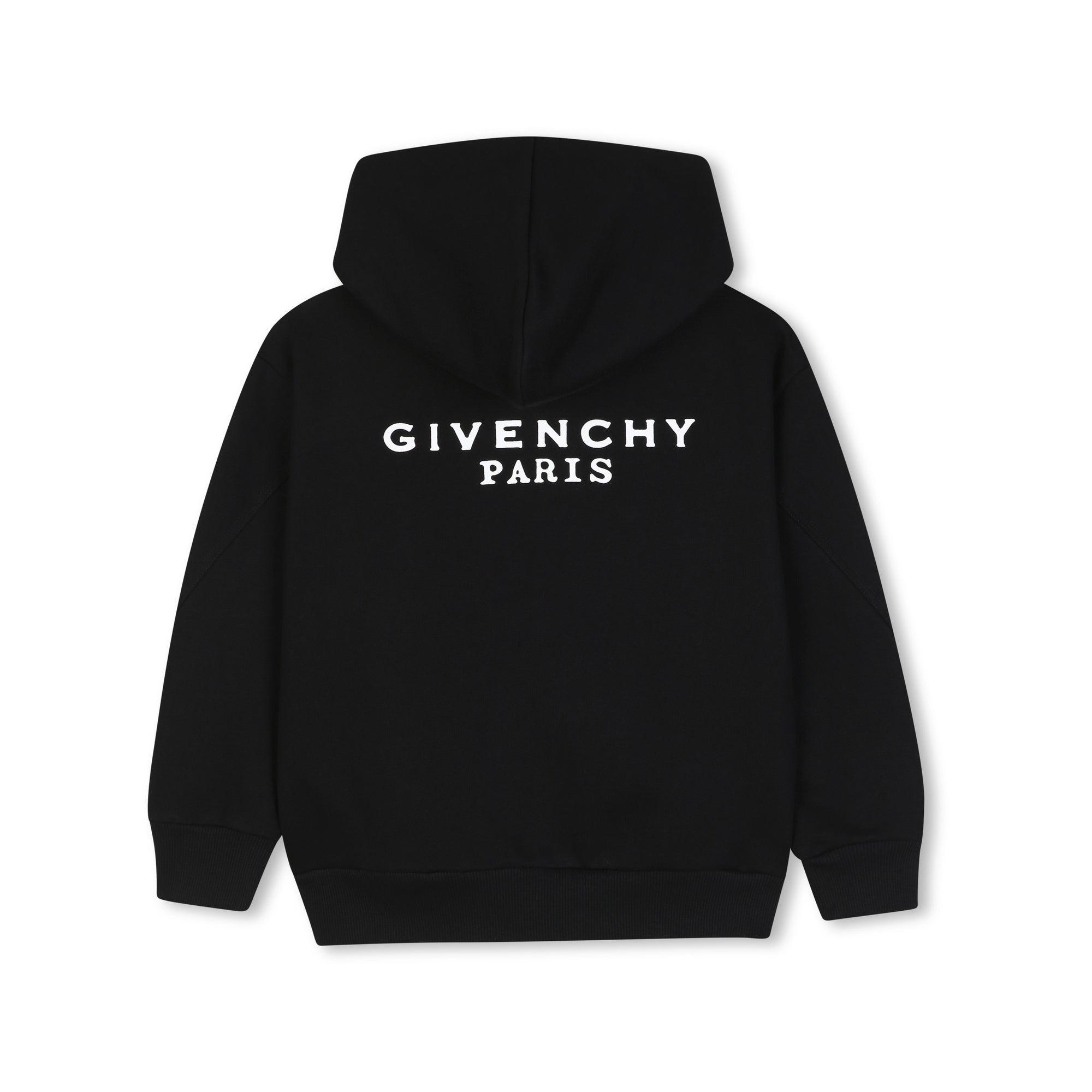 Boys & Girls Black Cotton Zip-Up Top
