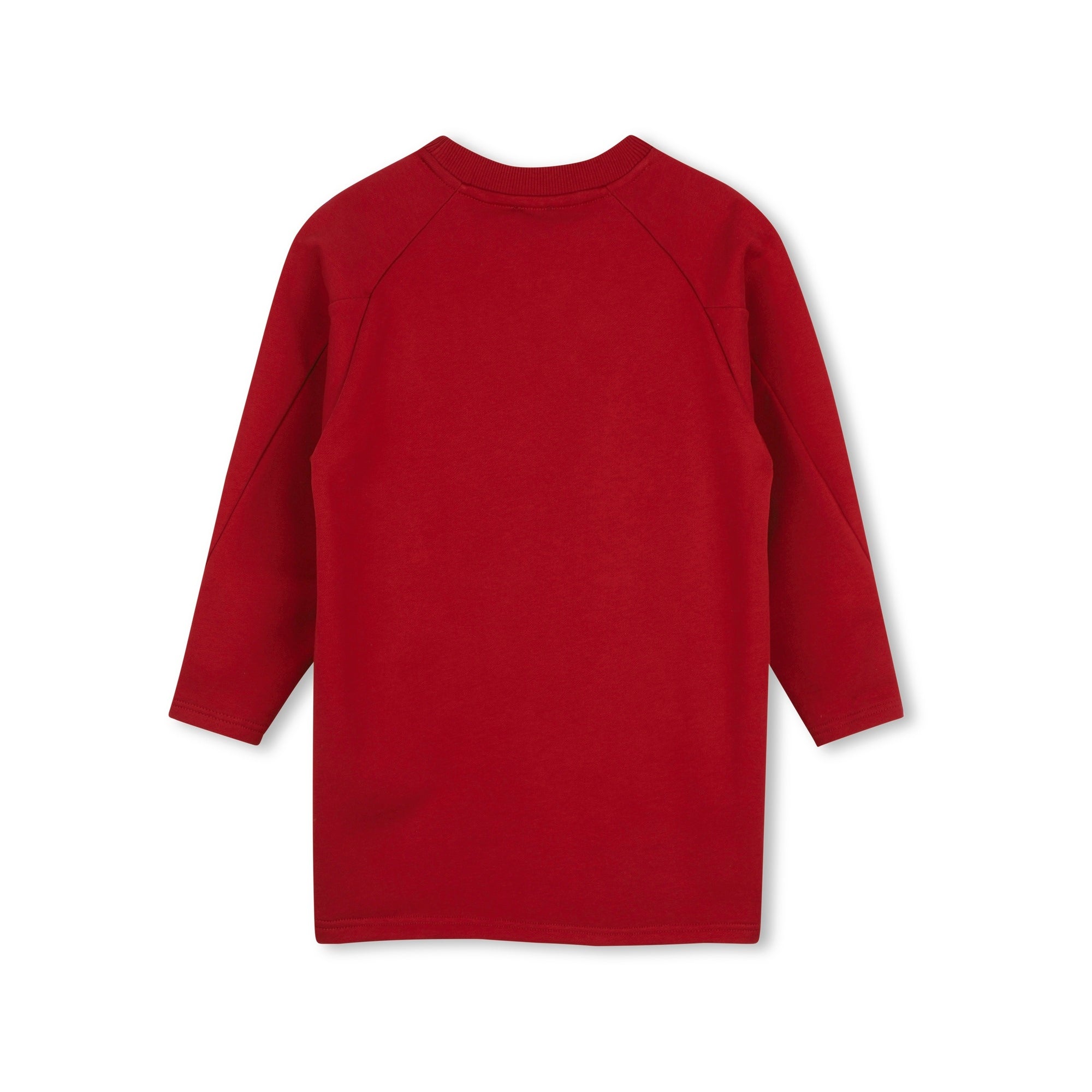 Girls Red Logo Cotton Dress